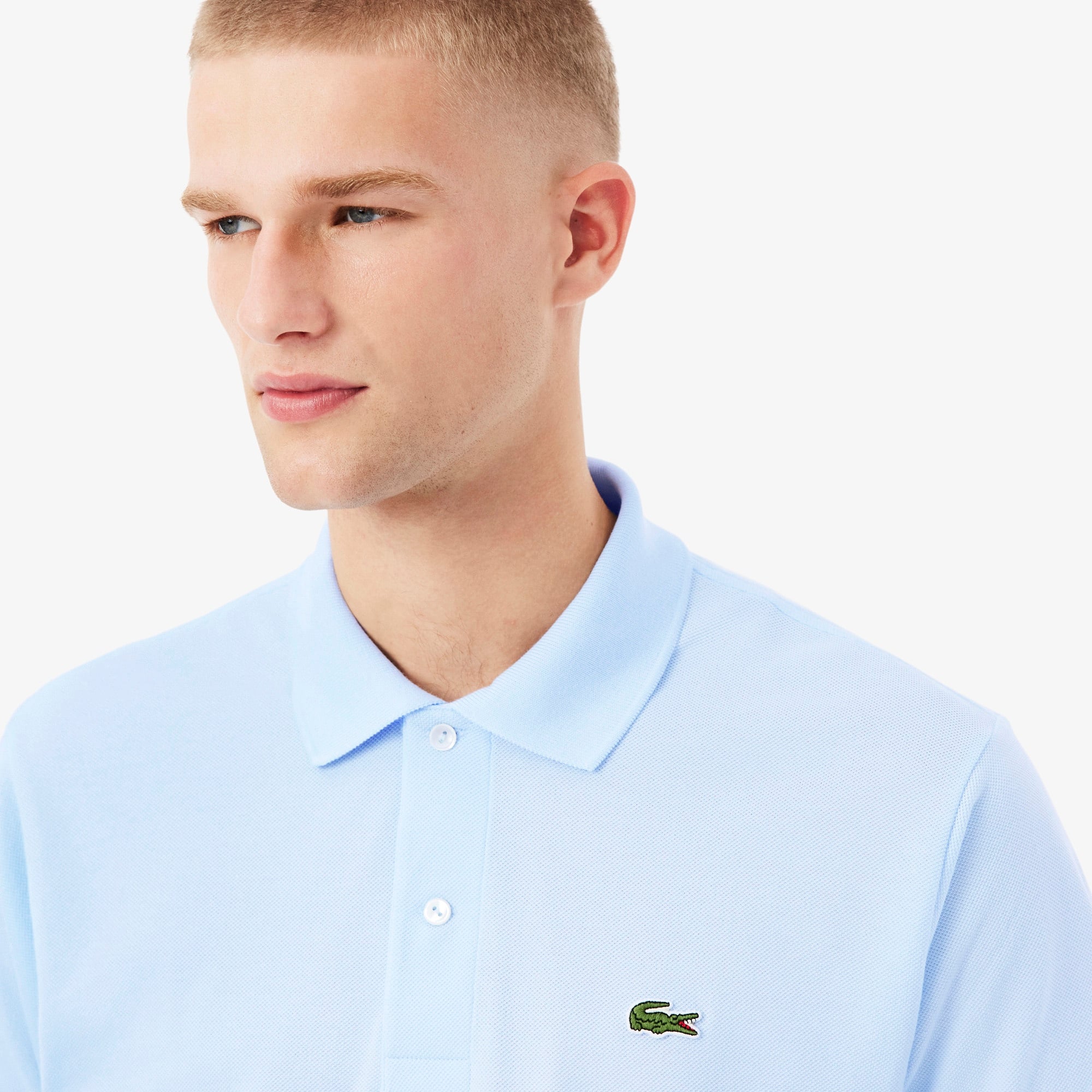 L.12.12 Erkek Classic Fit Açık Mavi Polo