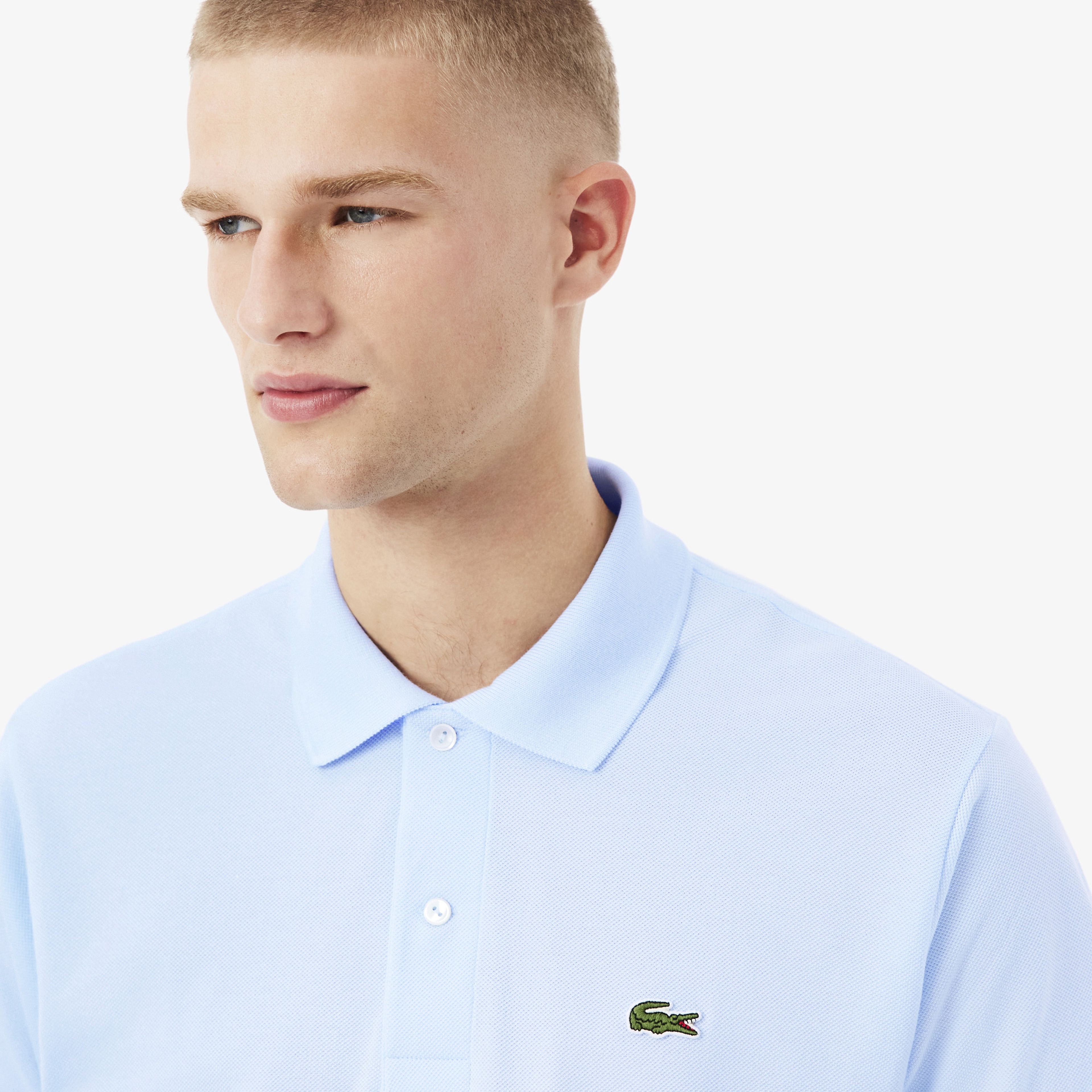 L.12.12 Erkek Classic Fit Açık Mavi Polo