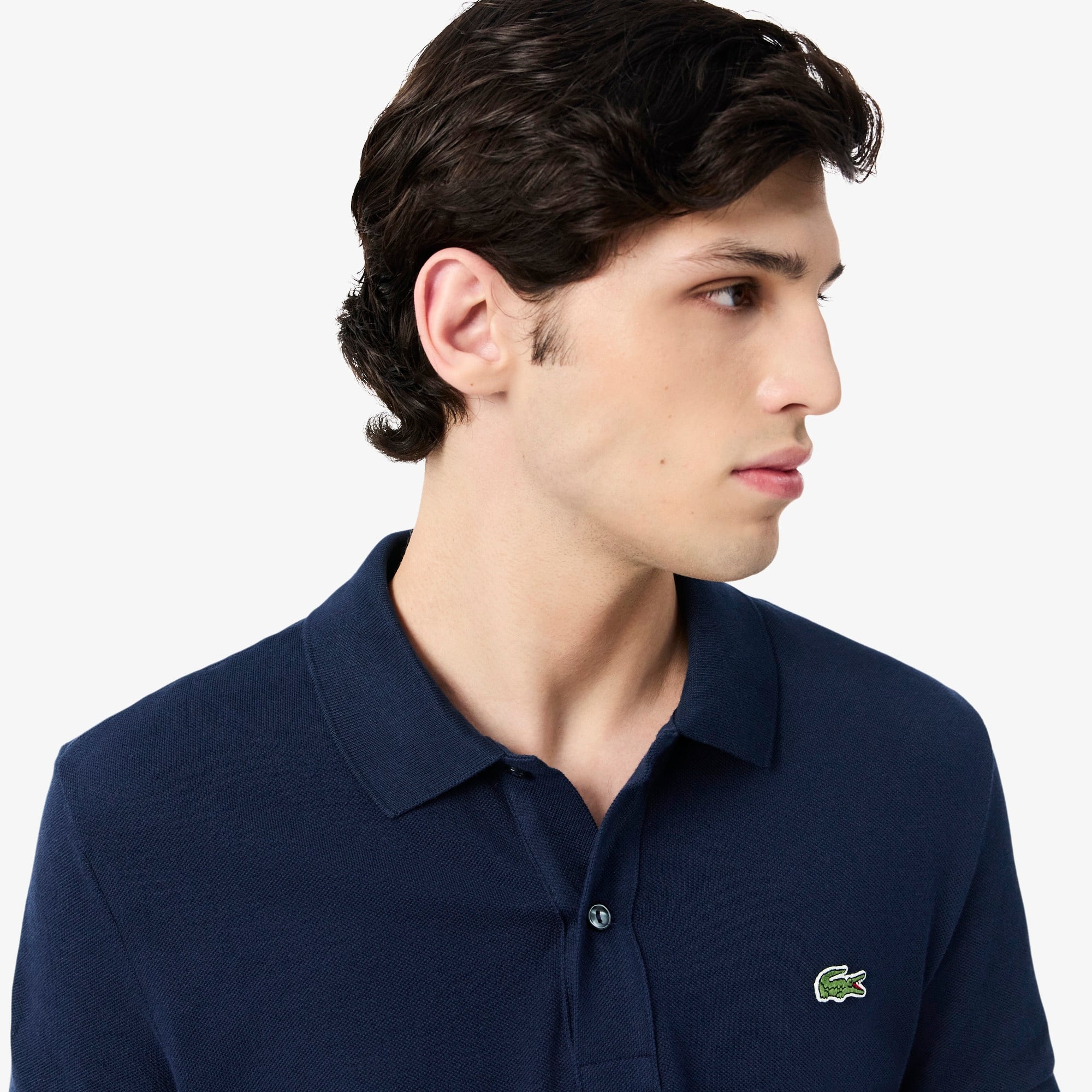 L.12.12 Erkek Slim Fit Lacivert Polo