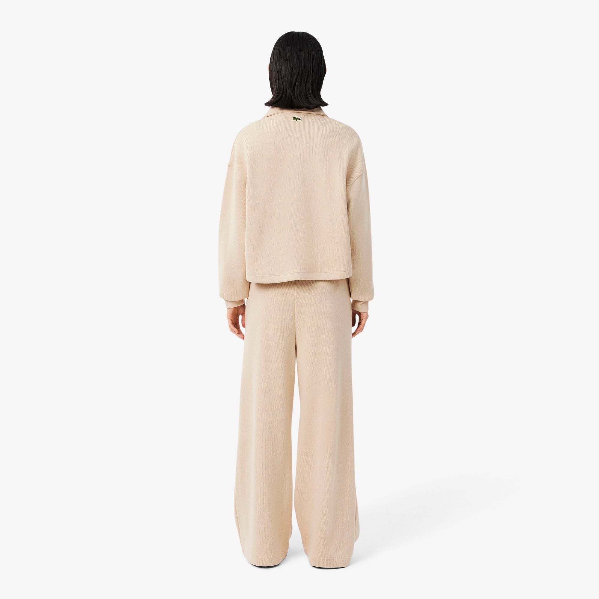 Kadın Flare Fit Bej Eşofman Altı