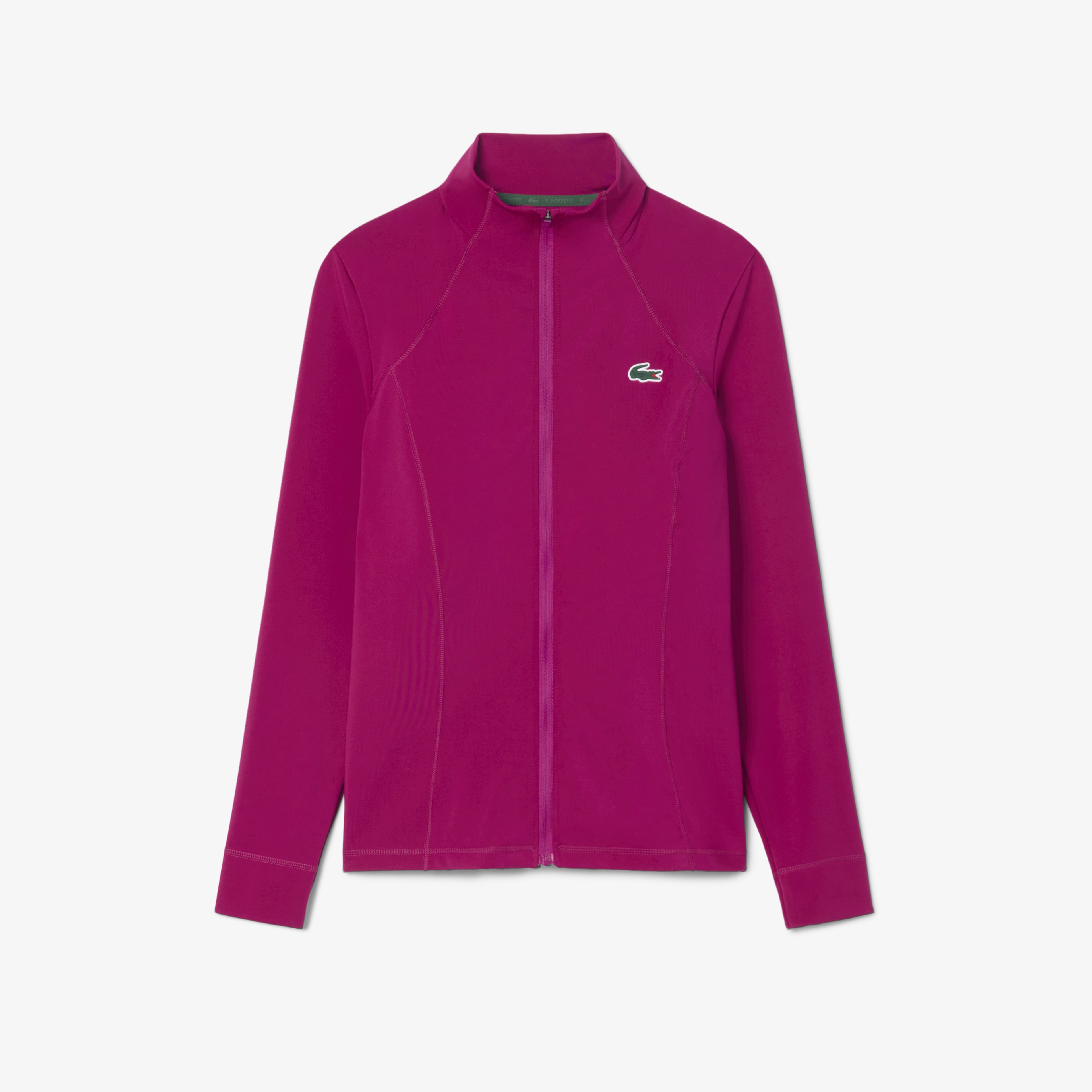 Kadın Slim Fit Fermuarlı Pembe Sweatshirt