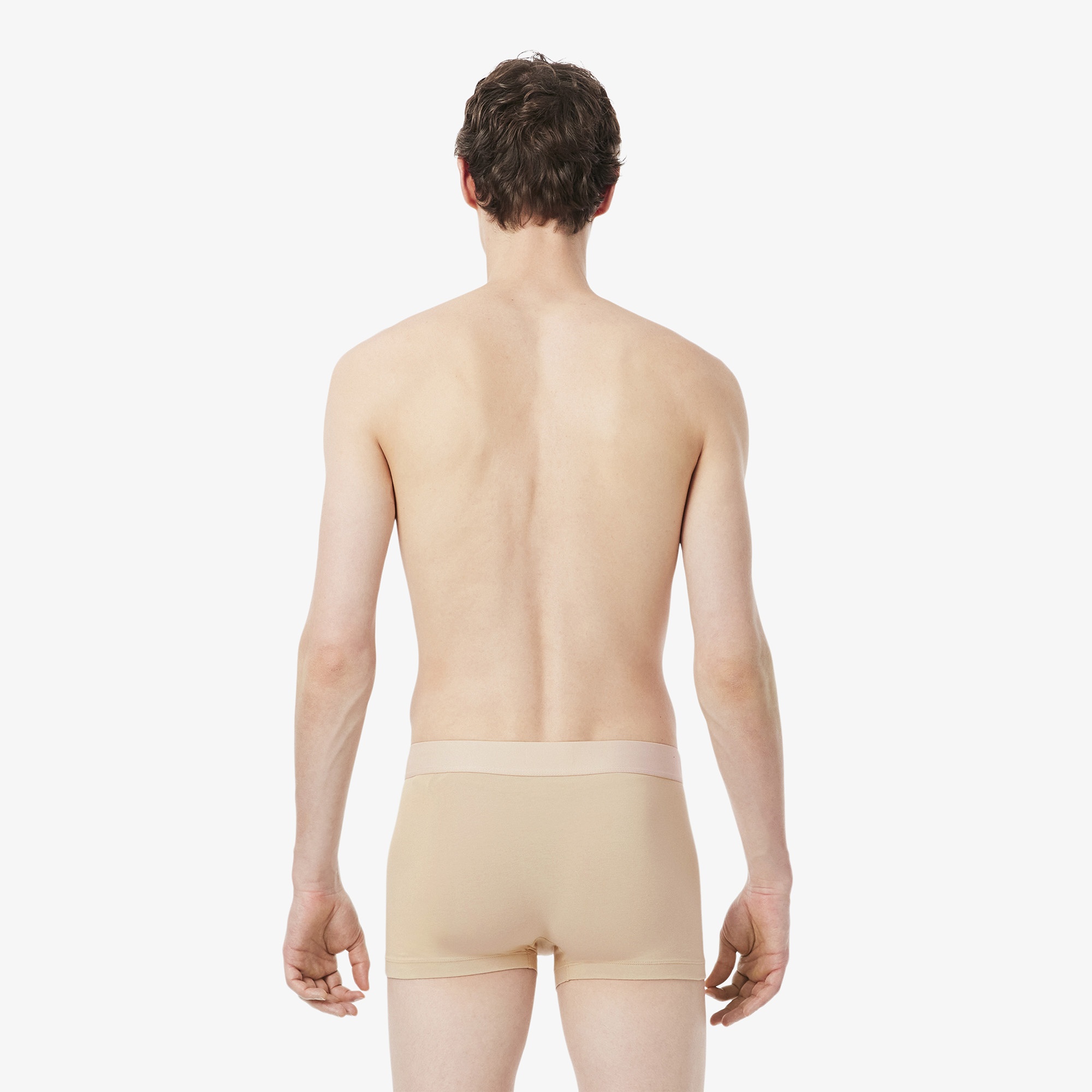 Erkek Regular Fit 3'lü Kahverengi Boxer