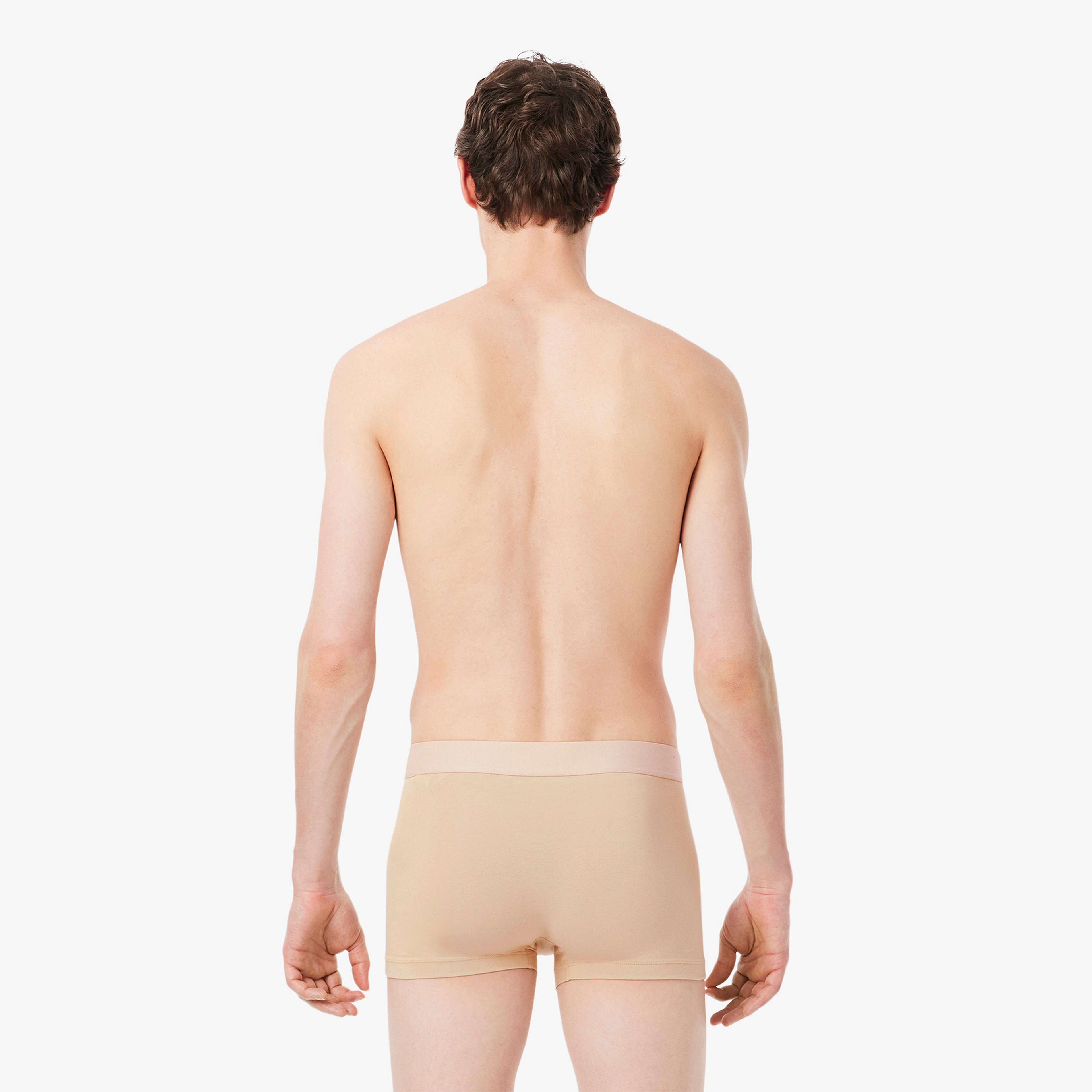 Erkek Regular Fit 3'lü Kahverengi Boxer