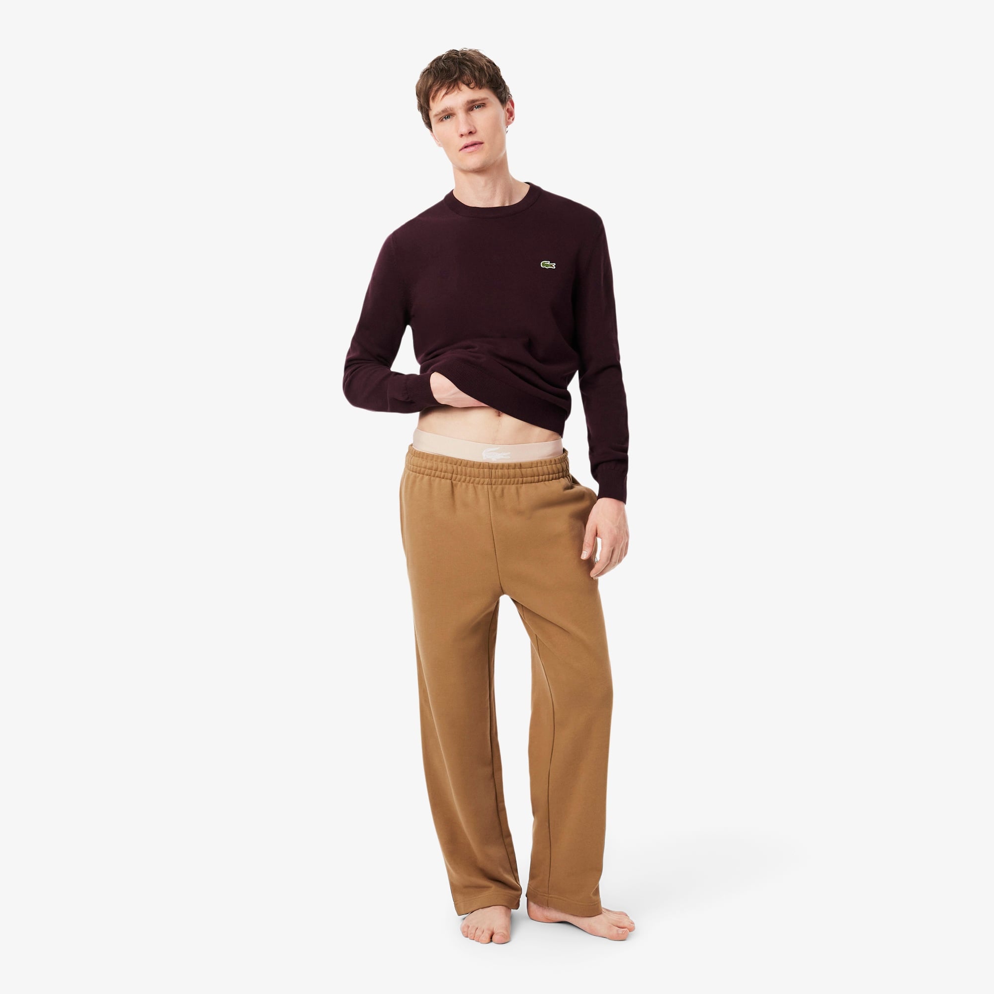 Erkek Regular Fit 3'lü Kahverengi Boxer