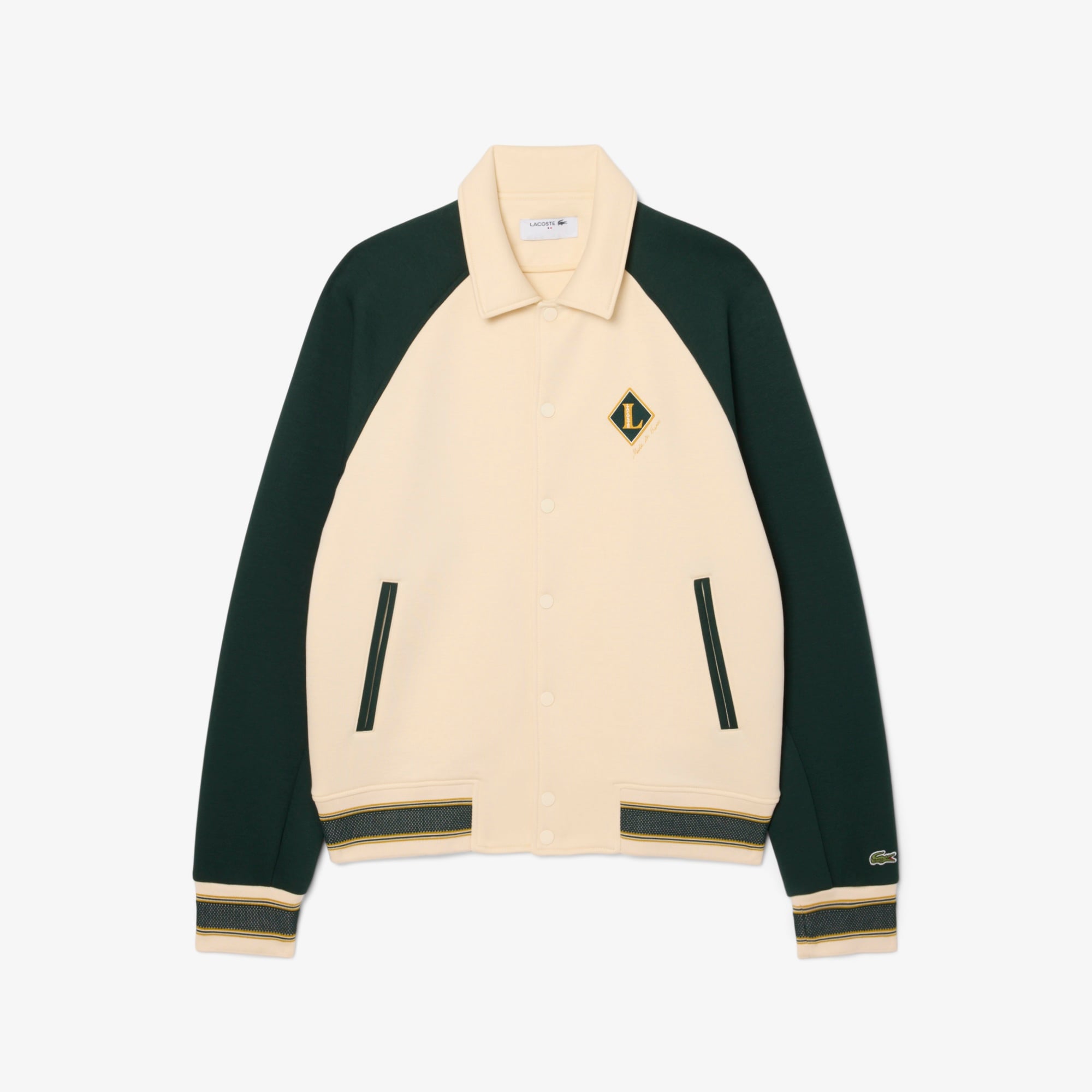 Erkek Classic Fit Renk Bloklu Bej Ceket