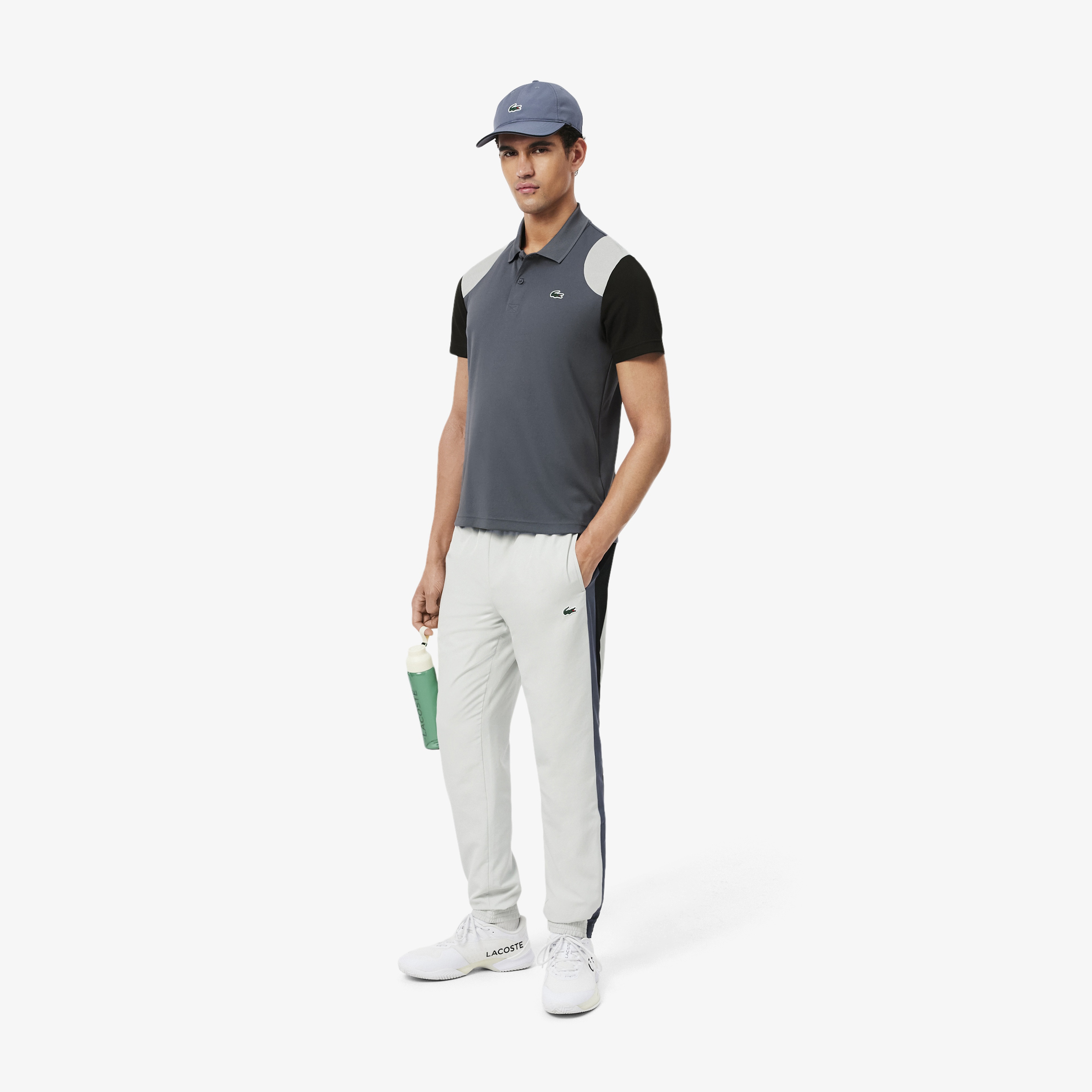 SPORT Erkek Regular Fit Renk Bloklu Gri Polo SPORT Erkek Regular Fit Renk Bloklu Gri Polo