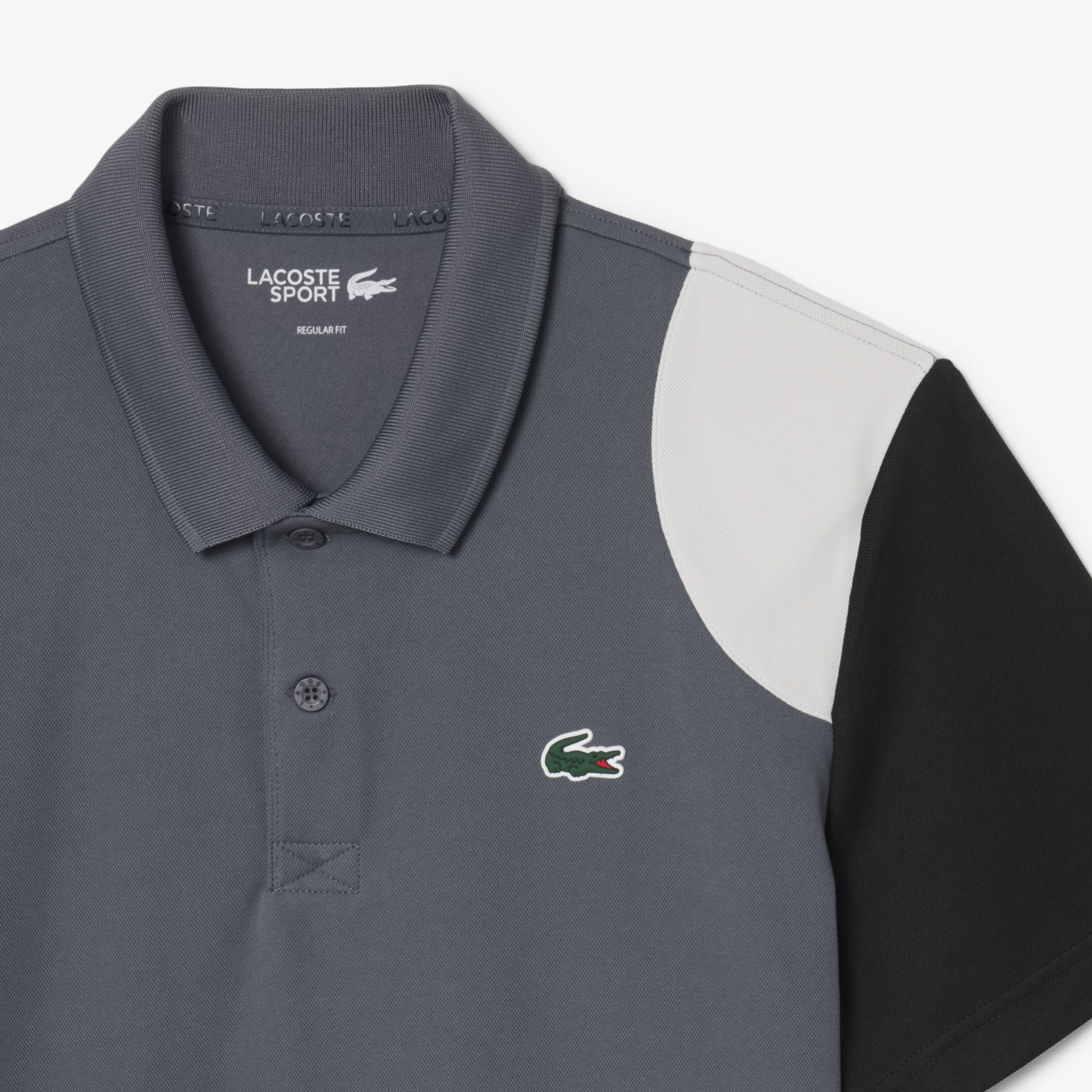 SPORT Erkek Regular Fit Renk Bloklu Gri Polo SPORT Erkek Regular Fit Renk Bloklu Gri Polo