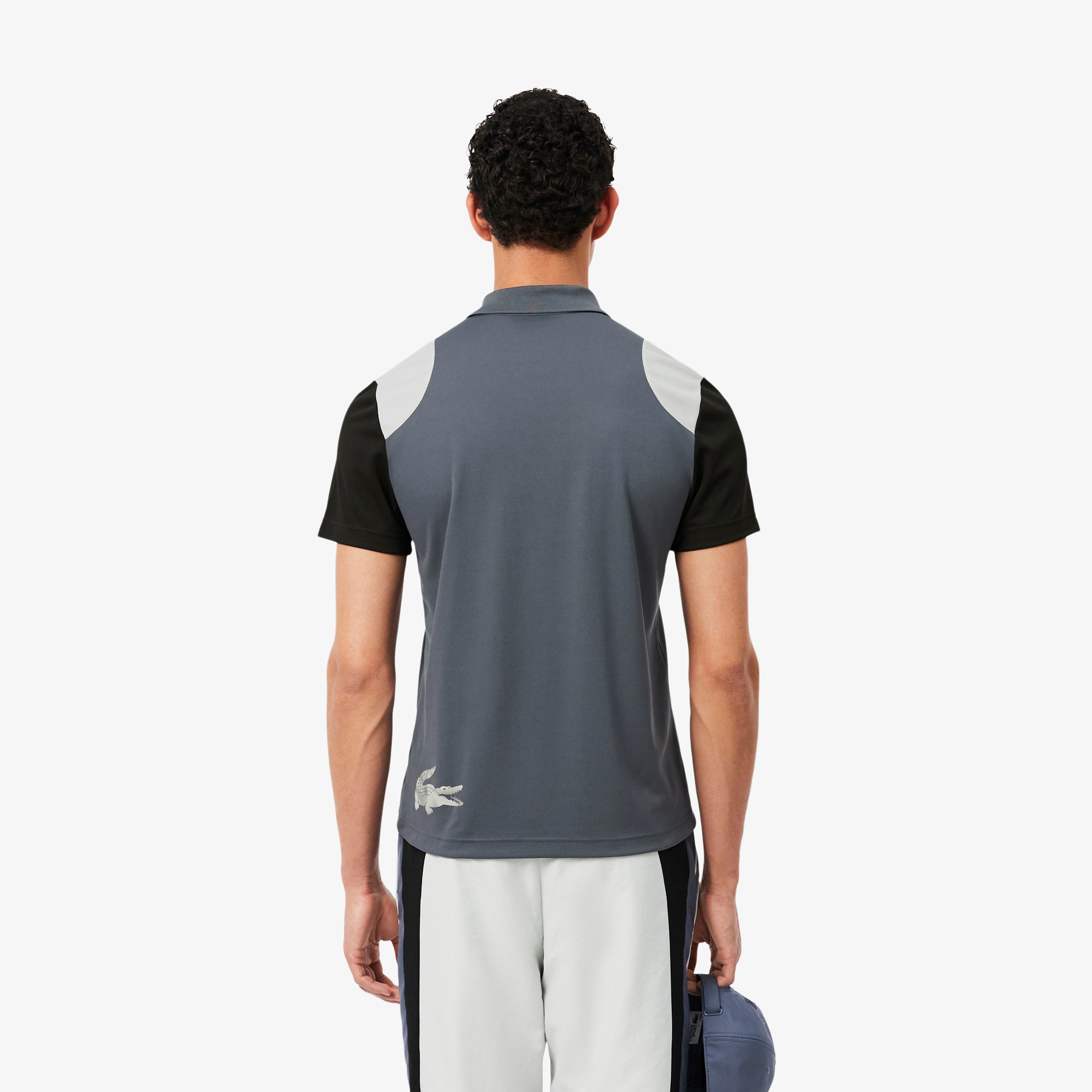 SPORT Erkek Regular Fit Renk Bloklu Gri Polo SPORT Erkek Regular Fit Renk Bloklu Gri Polo