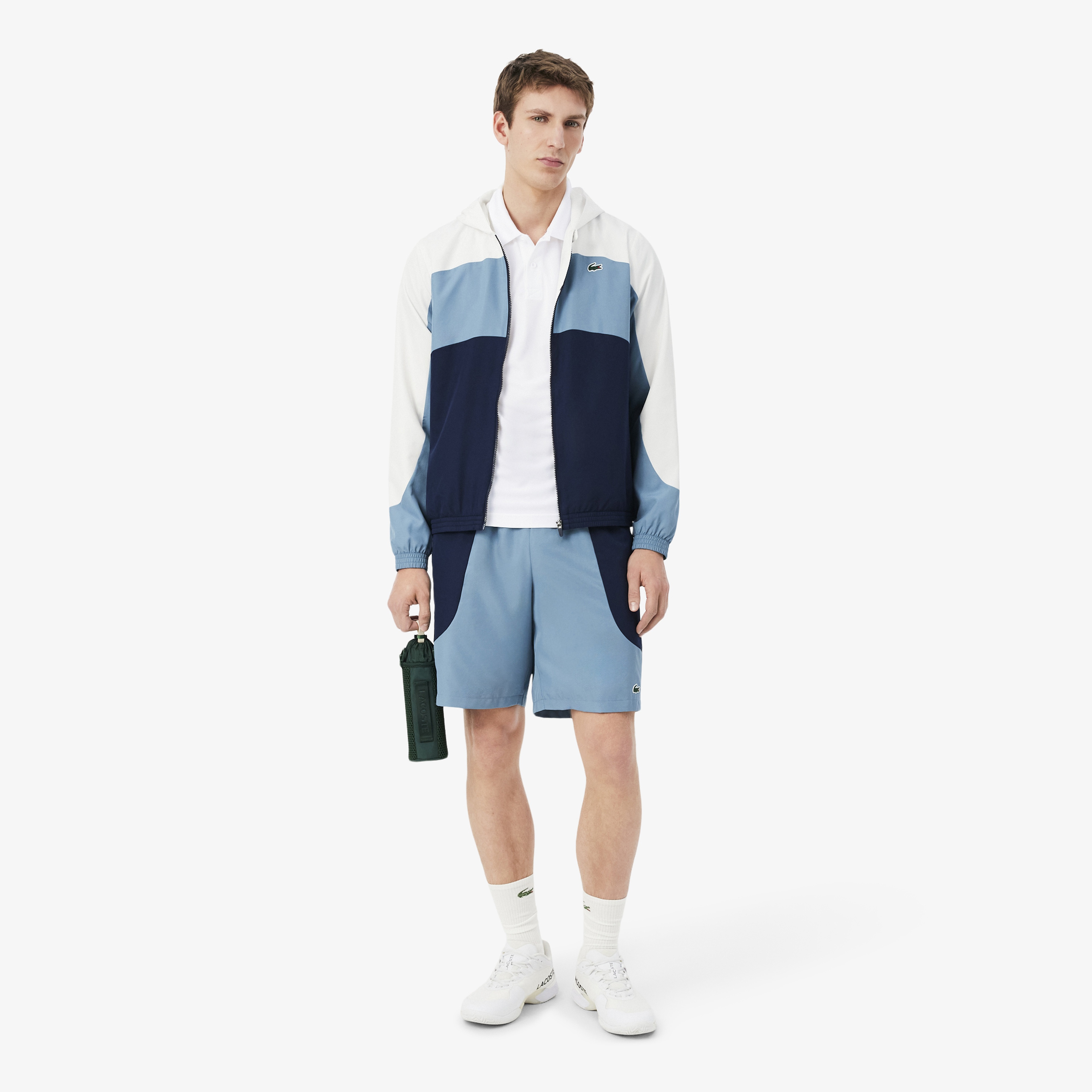 SPORT Erkek Regular Fit Renk Bloklu Beyaz Polo SPORT Erkek Regular Fit Renk Bloklu Beyaz Polo