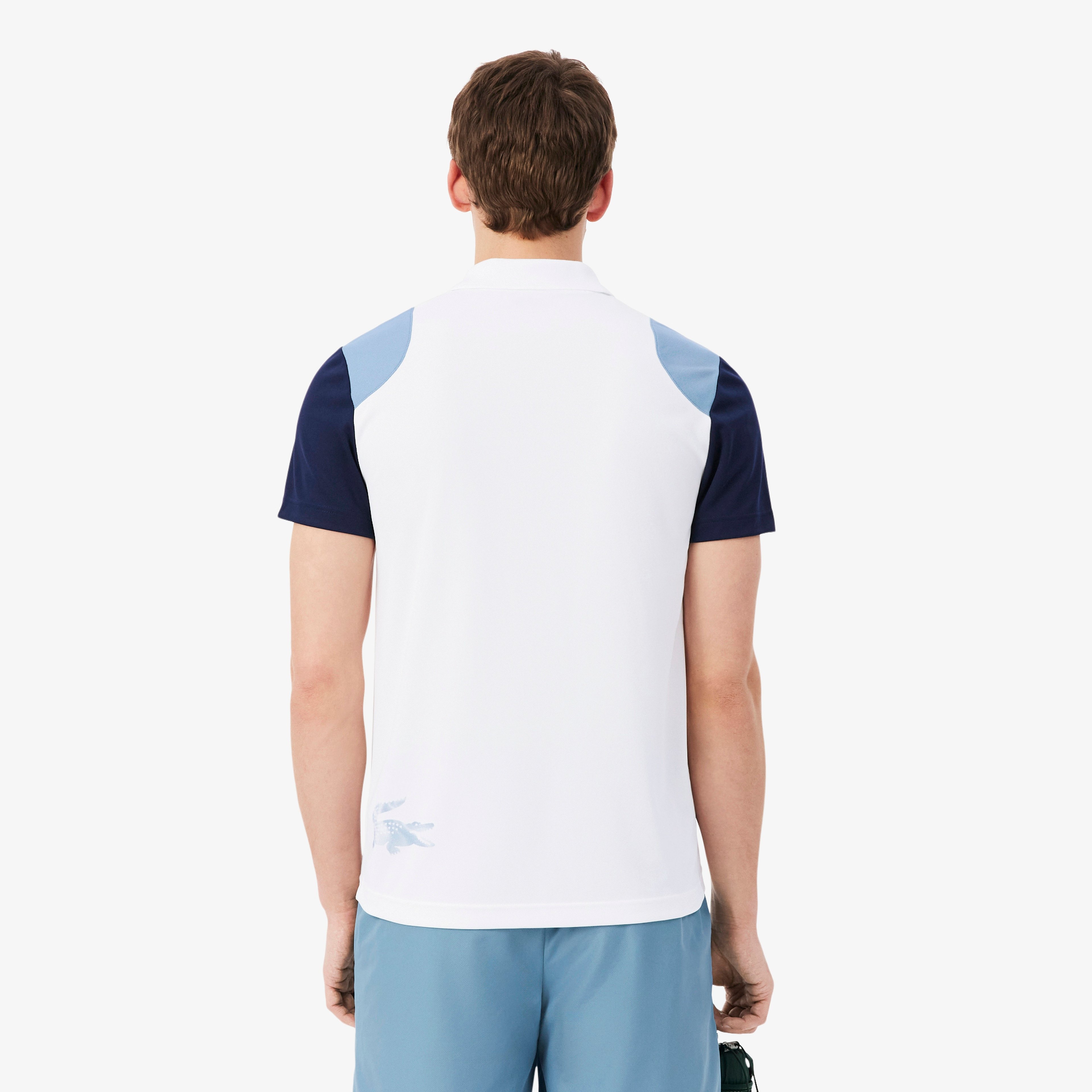 SPORT Erkek Regular Fit Renk Bloklu Beyaz Polo SPORT Erkek Regular Fit Renk Bloklu Beyaz Polo