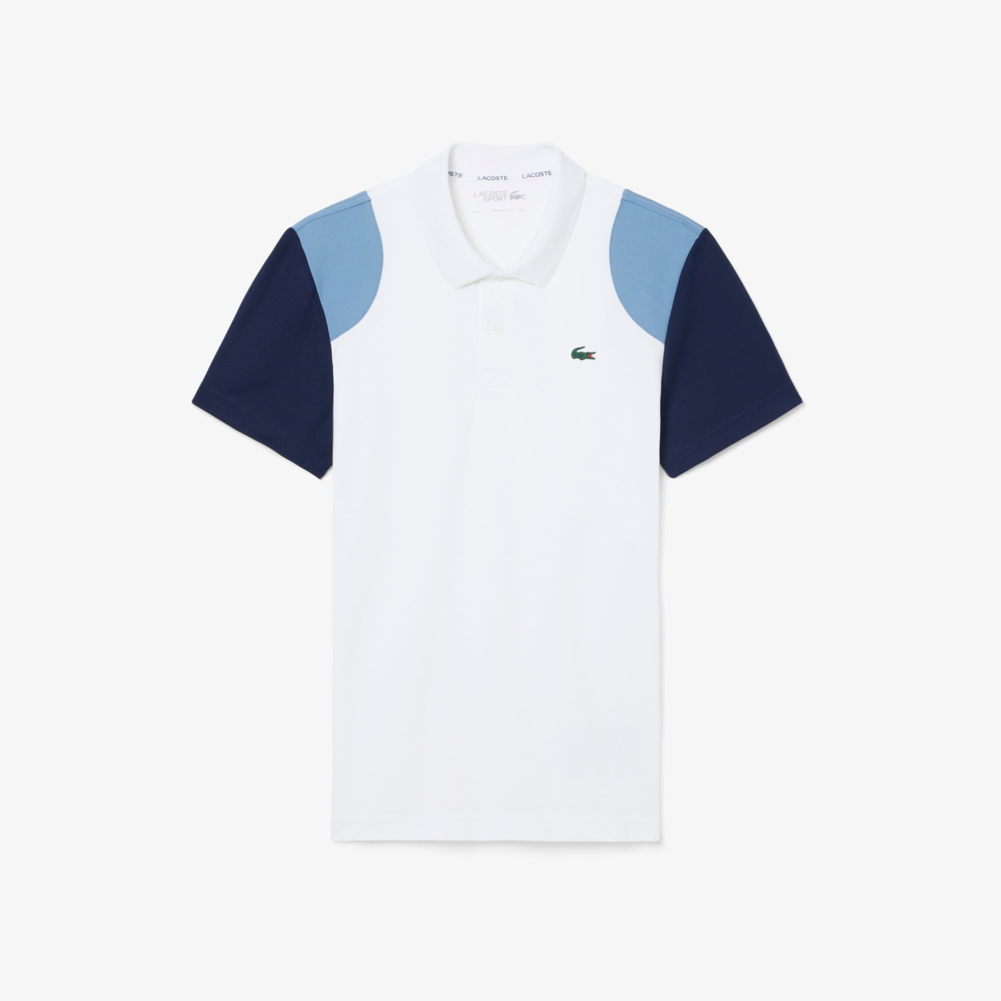 SPORT Erkek Regular Fit Renk Bloklu Beyaz Polo