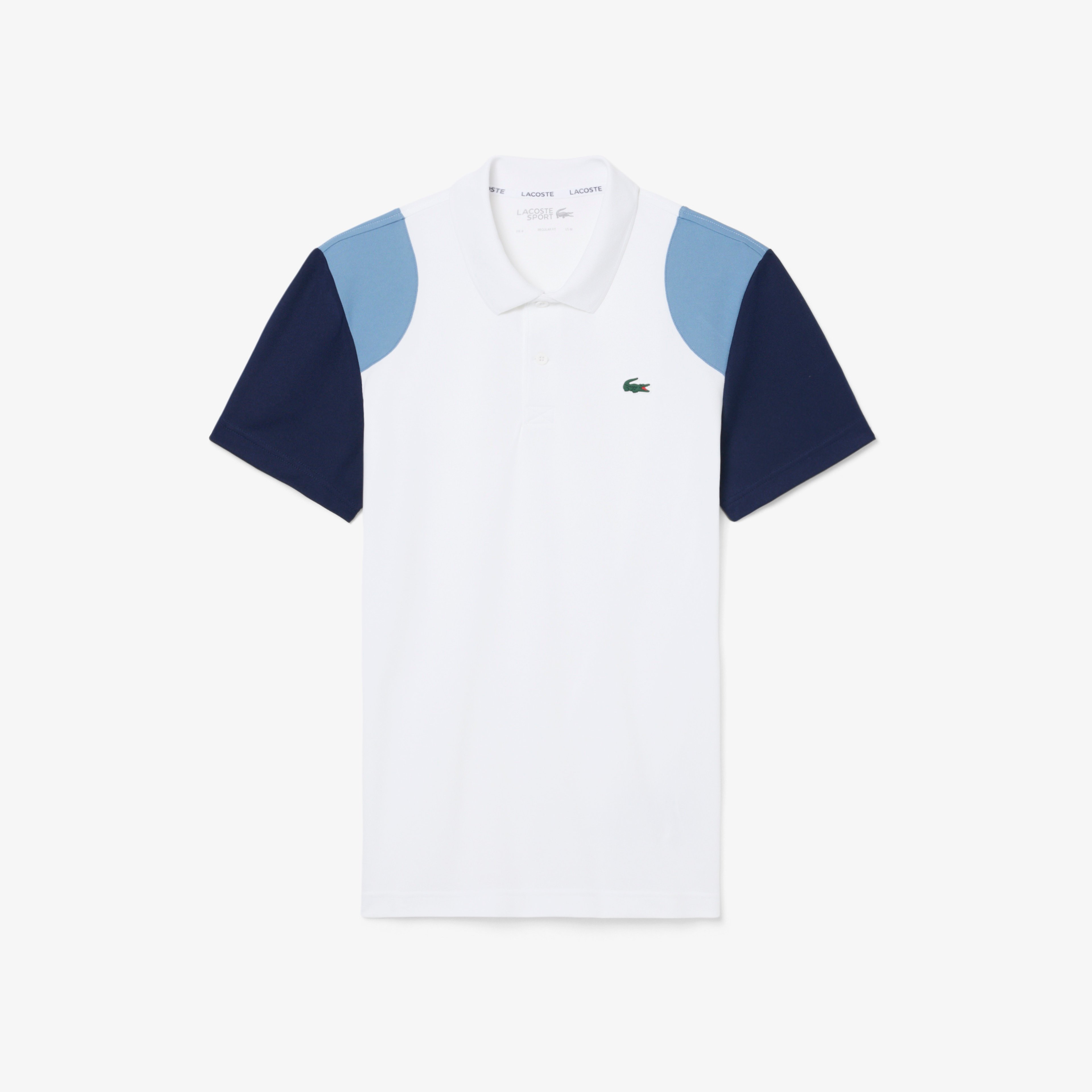 SPORT Erkek Regular Fit Renk Bloklu Beyaz Polo SPORT Erkek Regular Fit Renk Bloklu Beyaz Polo