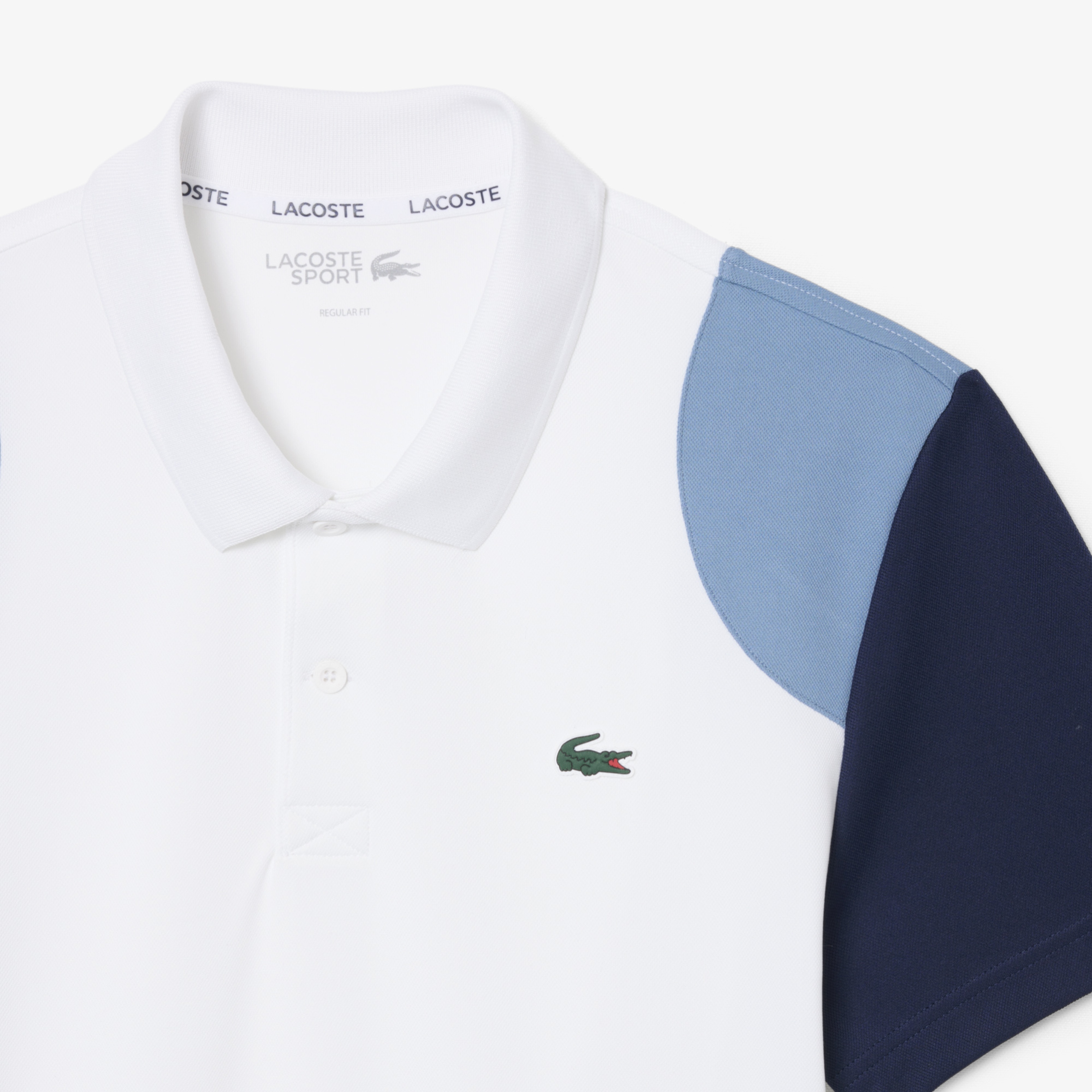 SPORT Erkek Regular Fit Renk Bloklu Beyaz Polo SPORT Erkek Regular Fit Renk Bloklu Beyaz Polo