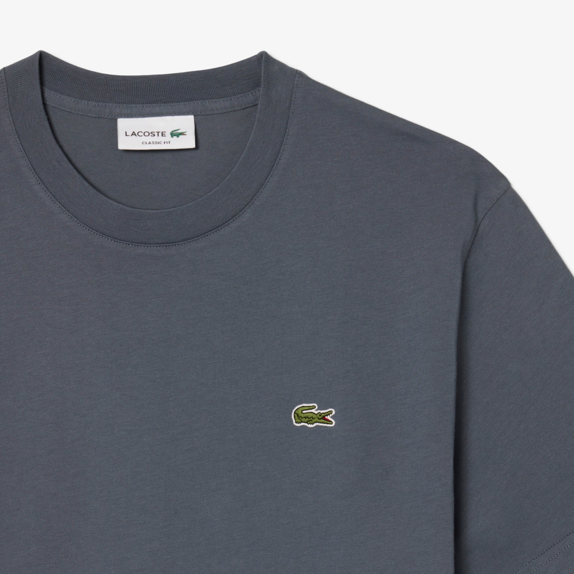 Erkek Classic Fit Bisiklet Yaka Koyu Gri T-Shirt