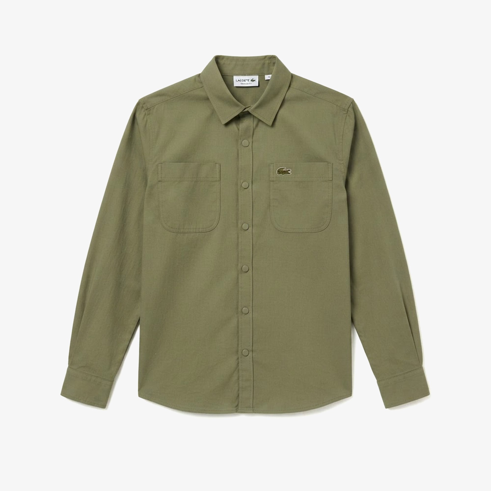 Lacoste Erkek Regular Fit Haki Gömlek görsel 3