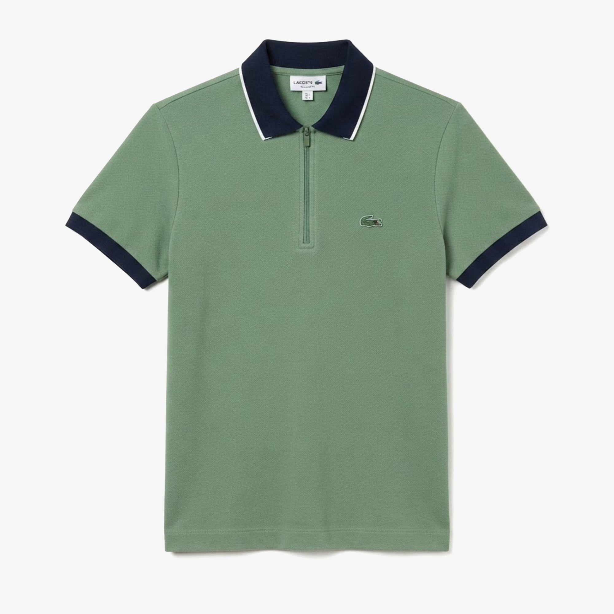 Erkek Regular Fit Renk Bloklu Yeşil Polo