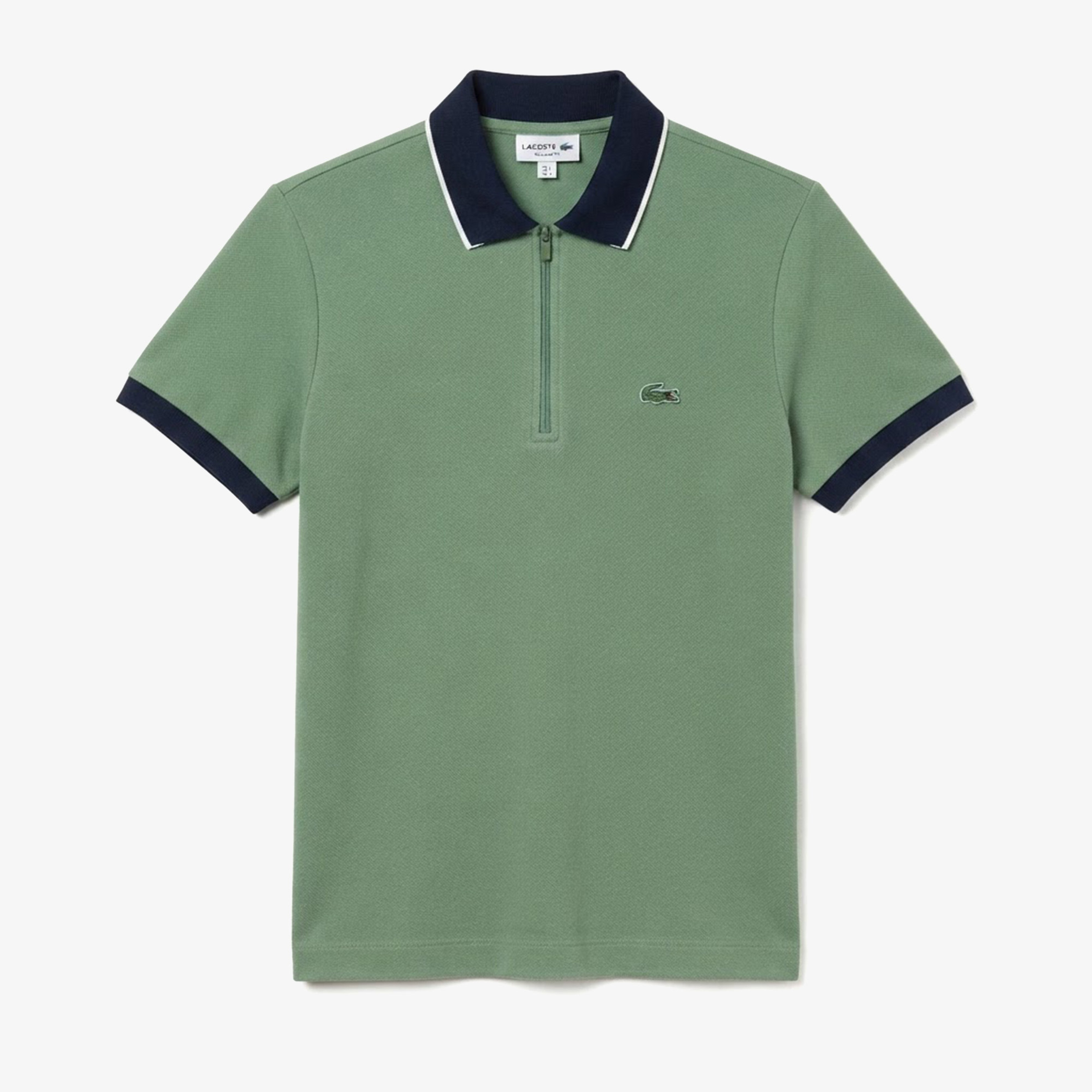 Erkek Regular Fit Renk Bloklu Yeşil Polo
