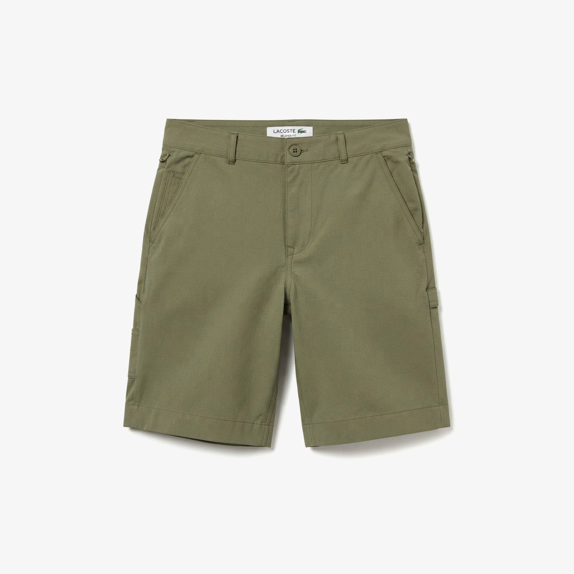 Erkek Relaxed Fit Haki Bermuda Şort