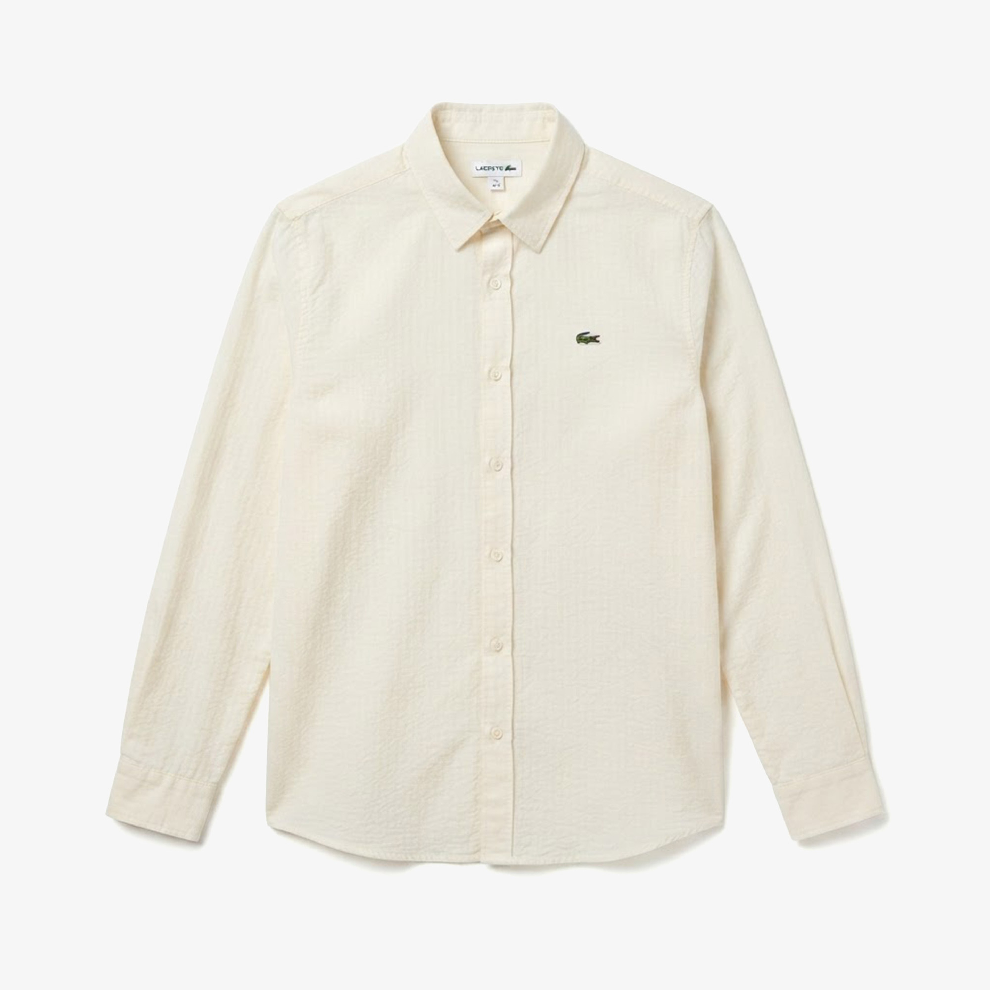 Erkek Regular Fit Düğmeli Yaka Krem Gömlek Erkek Regular Fit Düğmeli Yaka Krem Gömlek