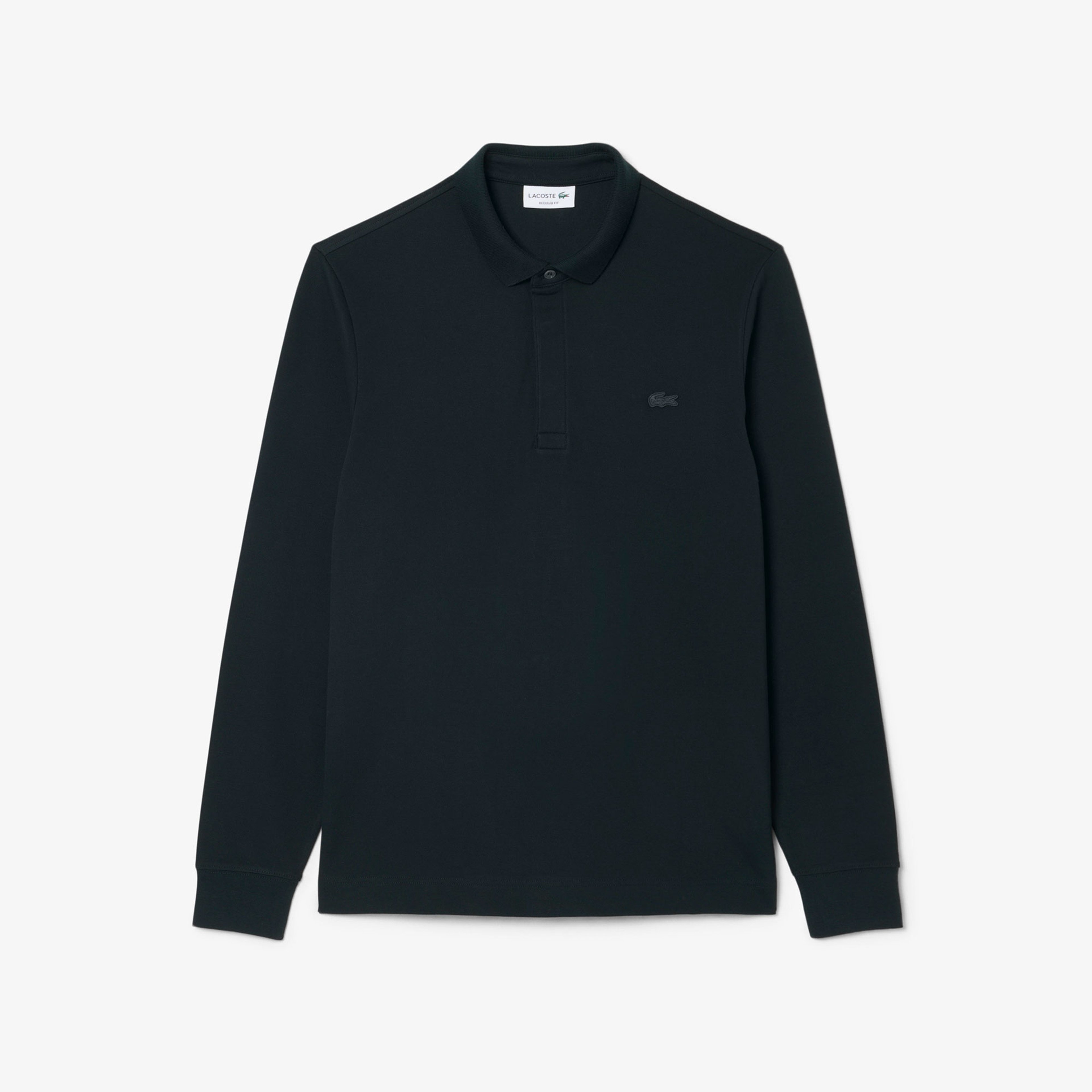 Erkek Regular Fit Uzun Kollu Koyu Yeşil Paris Polo Erkek Regular Fit Uzun Kollu Koyu Yeşil Paris Polo
