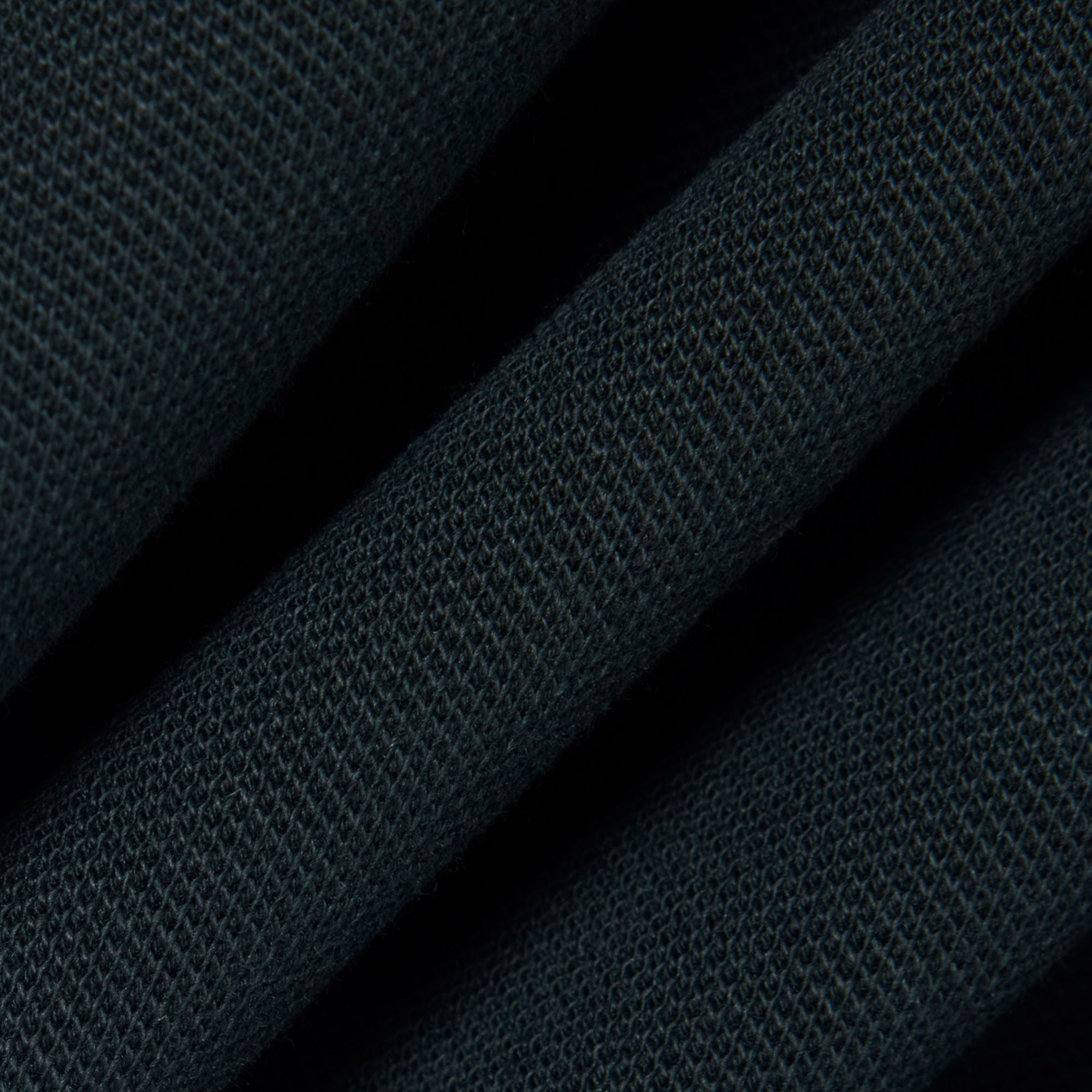 Erkek Regular Fit Uzun Kollu Koyu Yeşil Paris Polo