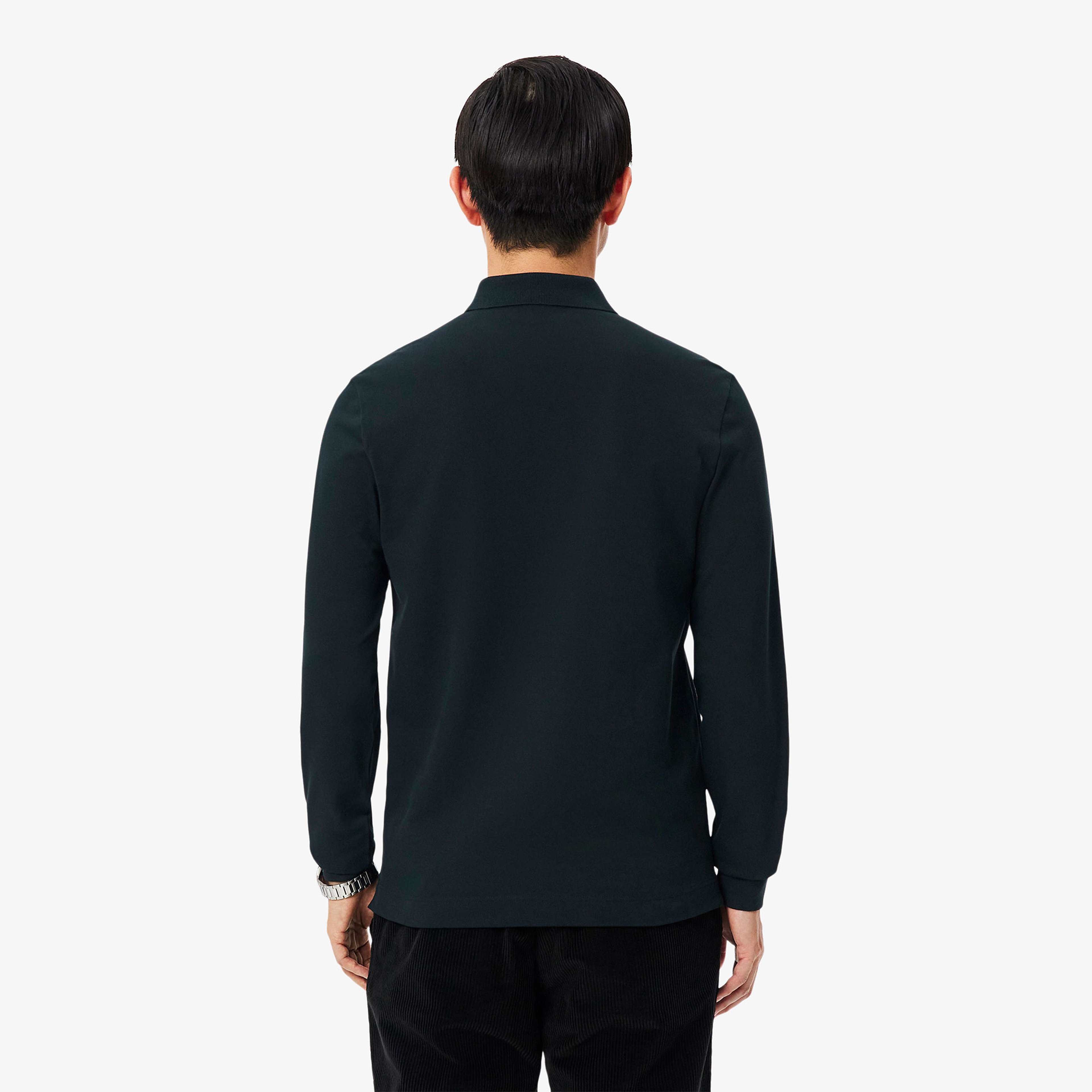 Erkek Regular Fit Uzun Kollu Koyu Yeşil Paris Polo Erkek Regular Fit Uzun Kollu Koyu Yeşil Paris Polo