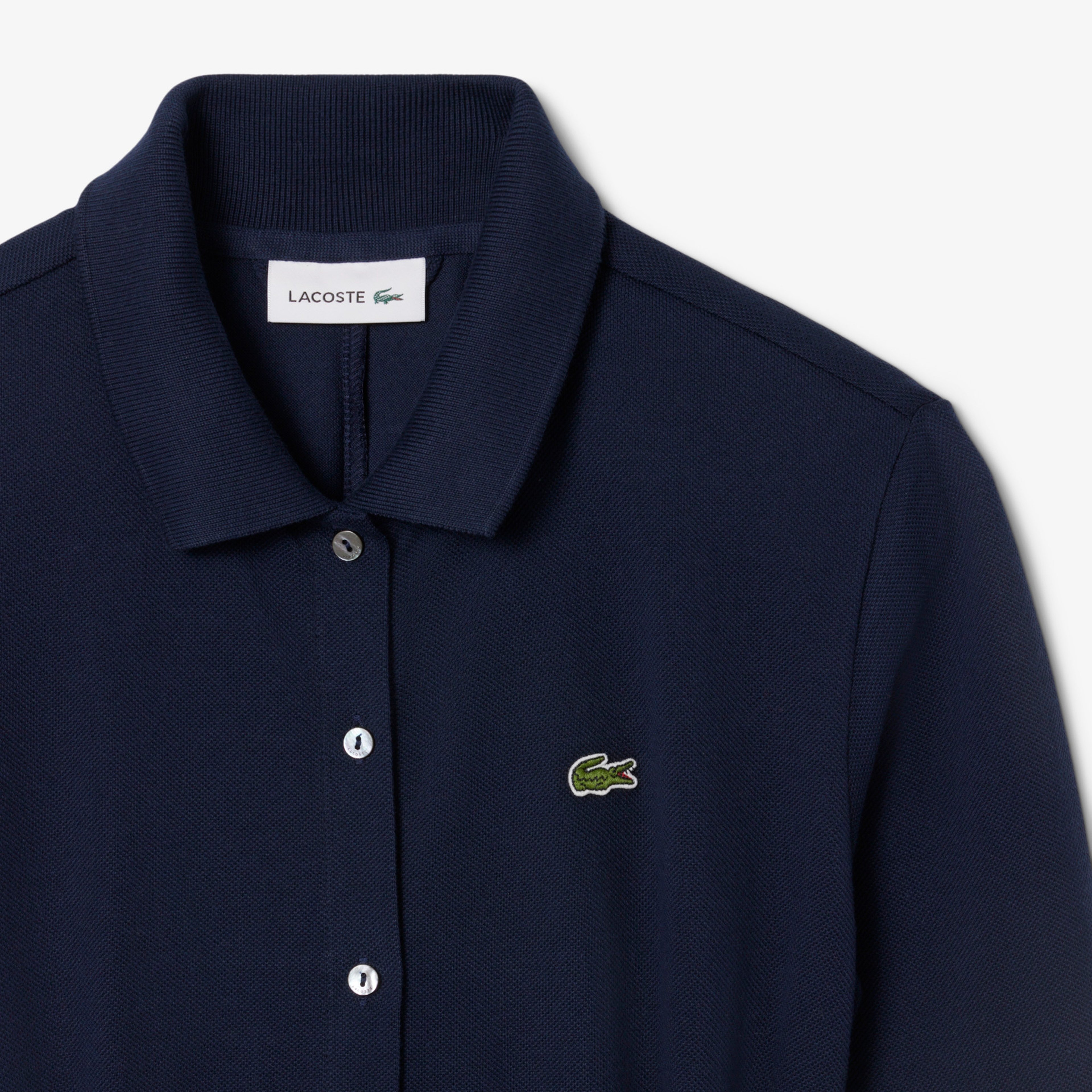 Kadın Flare Fit Uzun Kollu Polo Yaka Lacivert Elbise Kadın Flare Fit Uzun Kollu Polo Yaka Lacivert Elbise