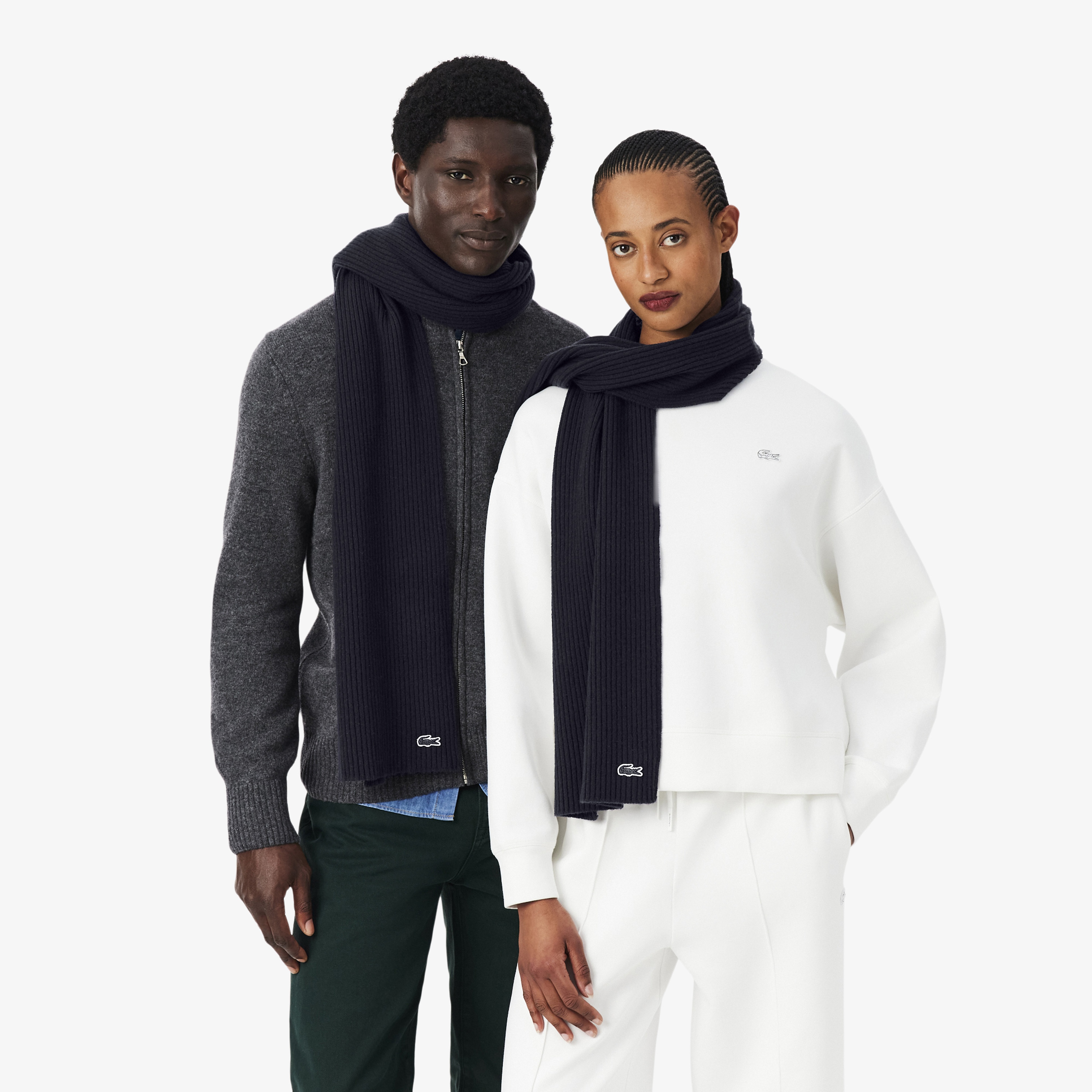 Unisex Yün Lacivert Atkı