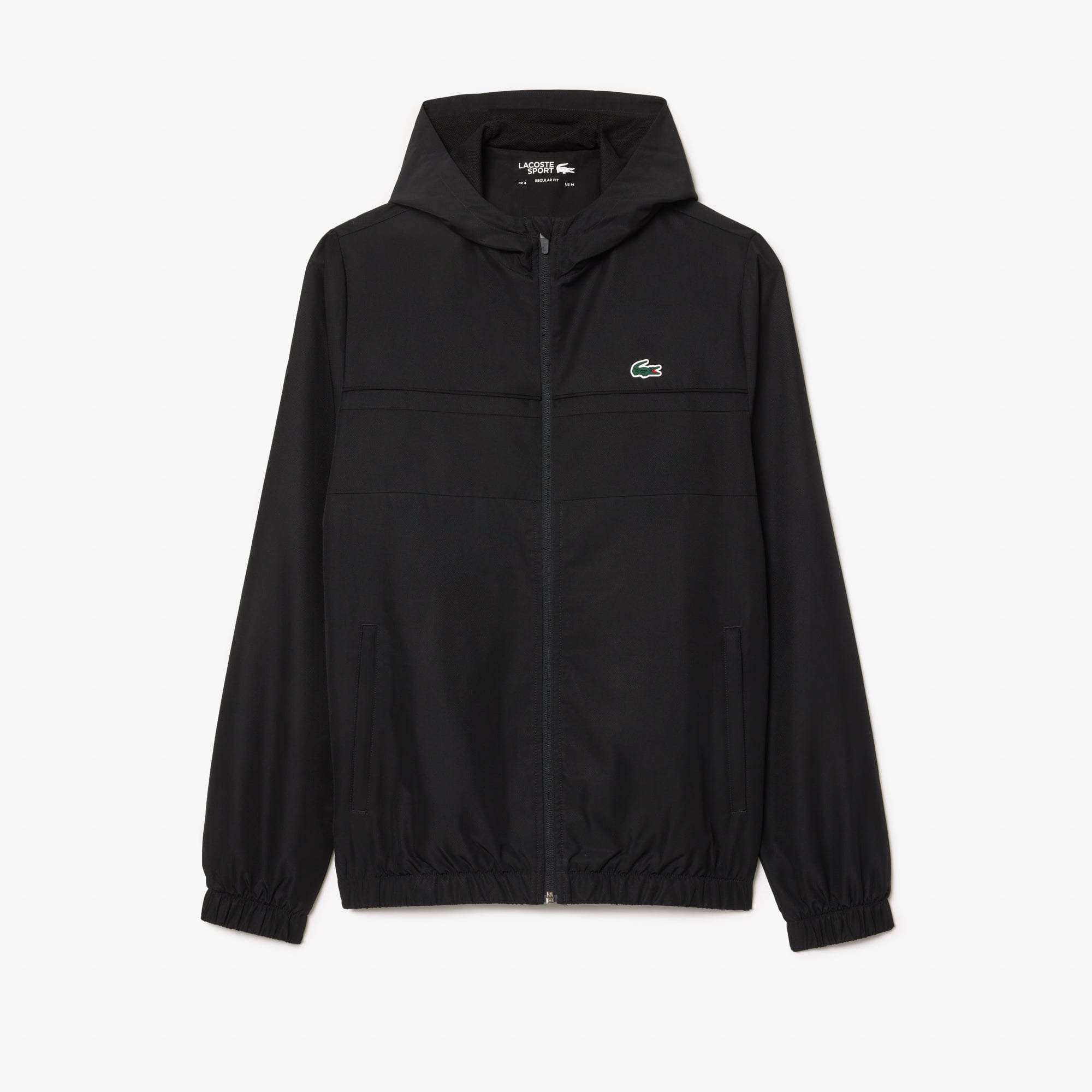 Lacoste Erkek Regular Fit Uzun Kollu Kapüşonlu Siyah Eşofman Takımı görsel 2