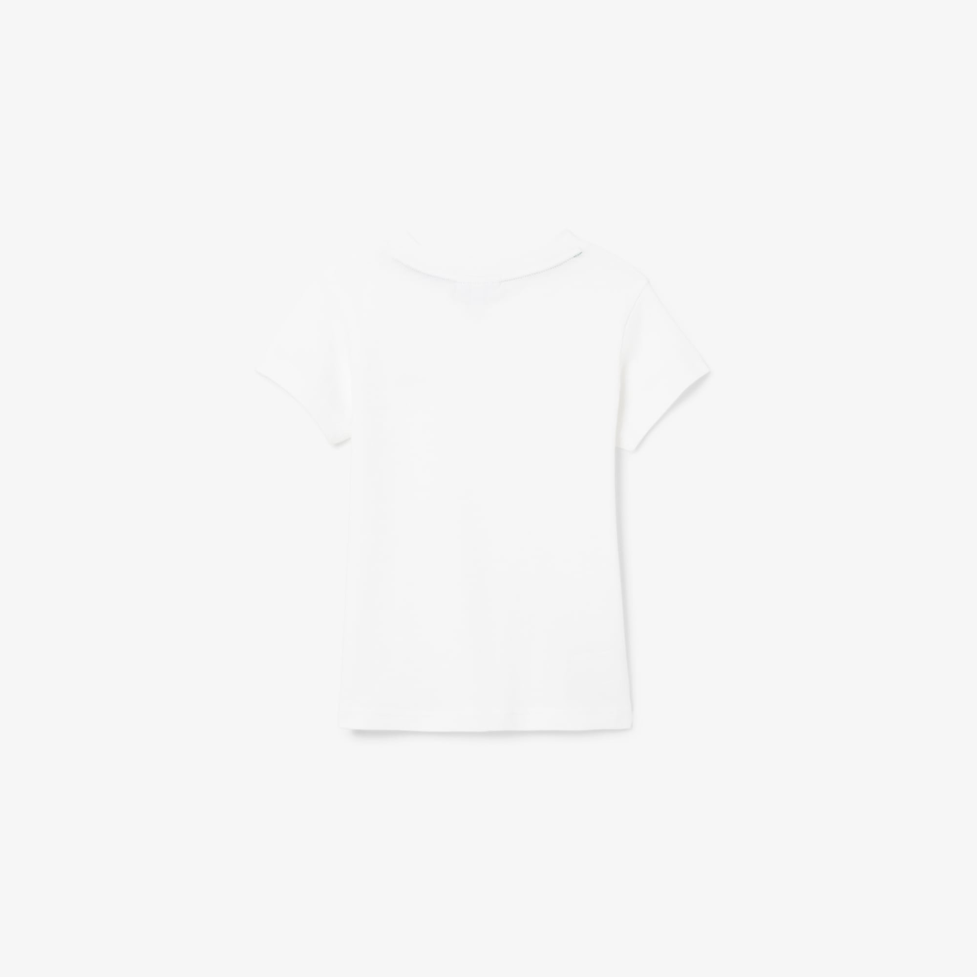 Lacoste Çocuk Bisiklet Yaka Beyaz T-Shirt görsel 2