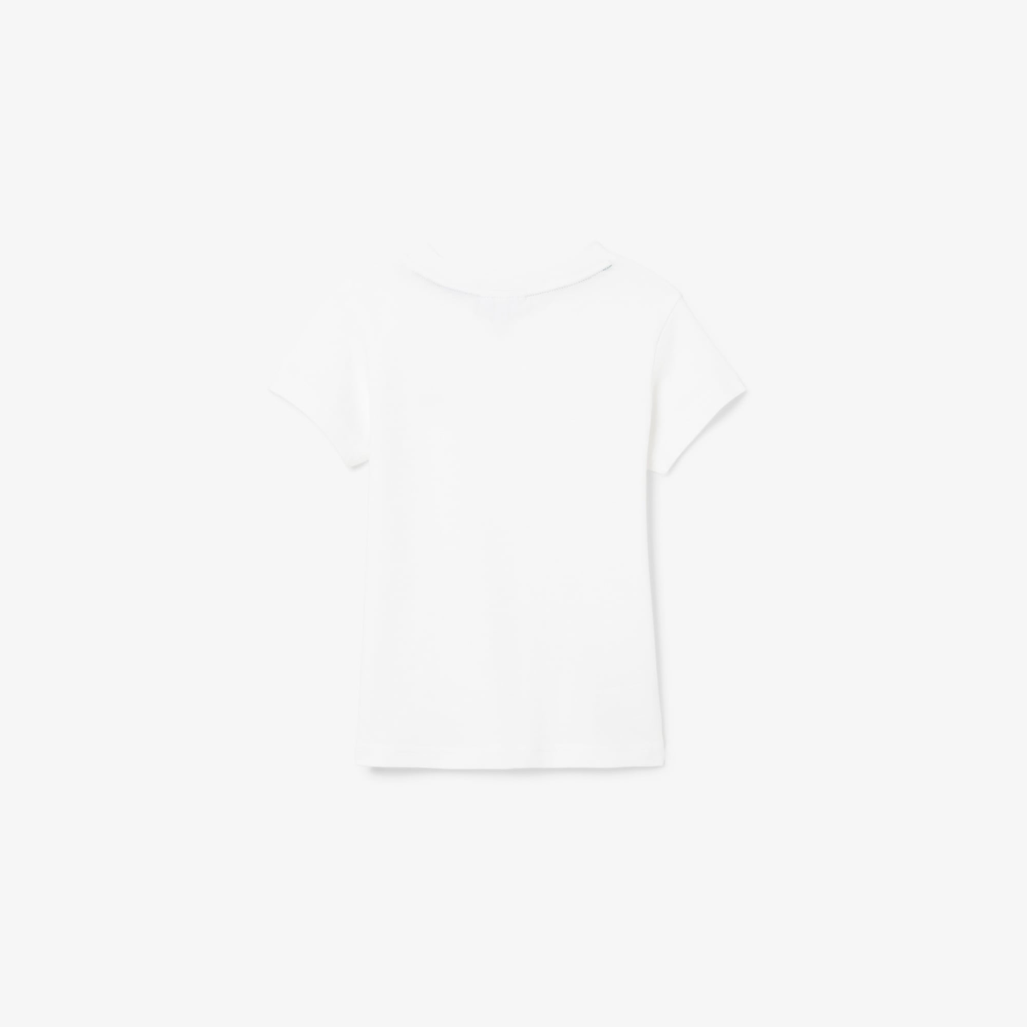 Çocuk Bisiklet Yaka Beyaz T-Shirt