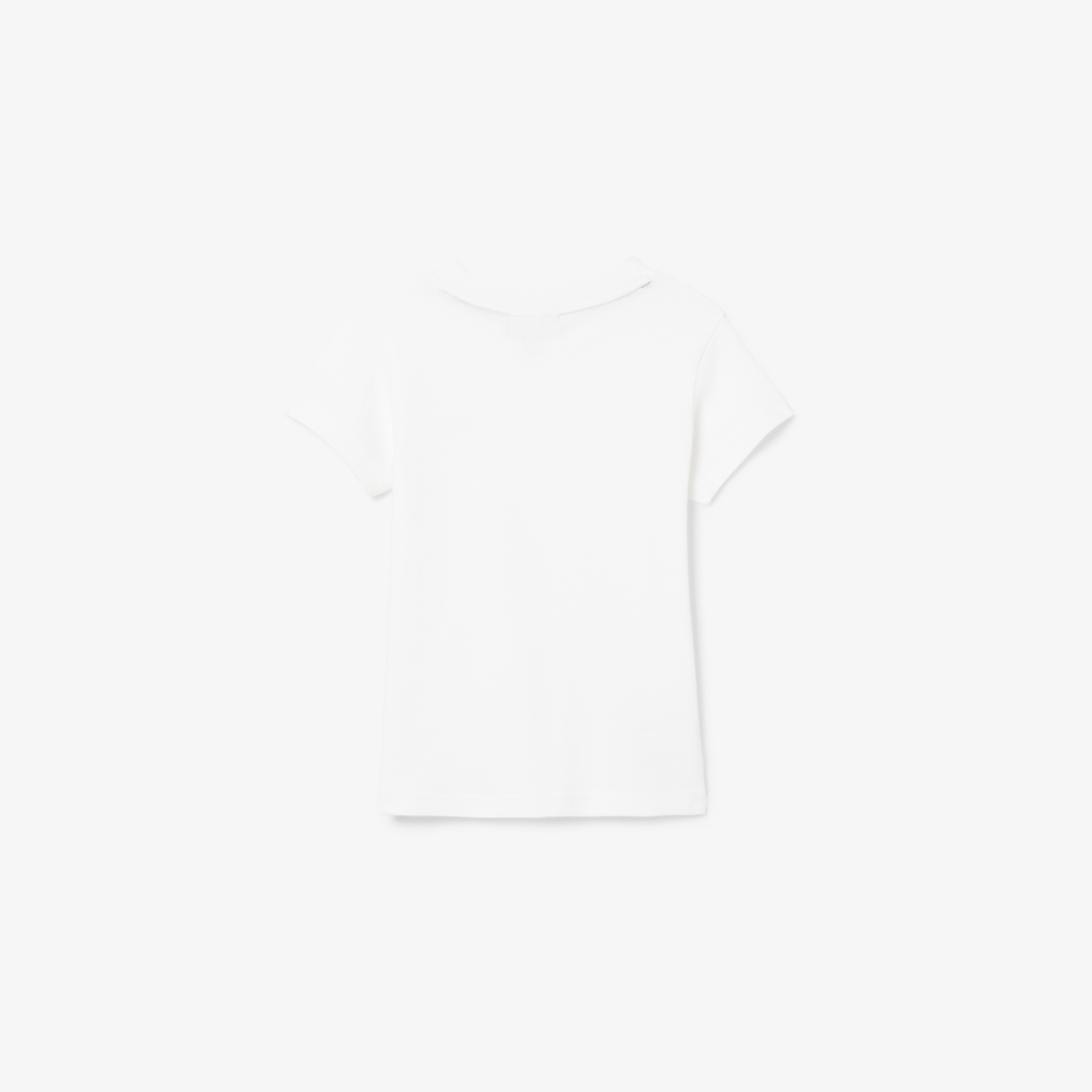 Çocuk Bisiklet Yaka Beyaz T-Shirt