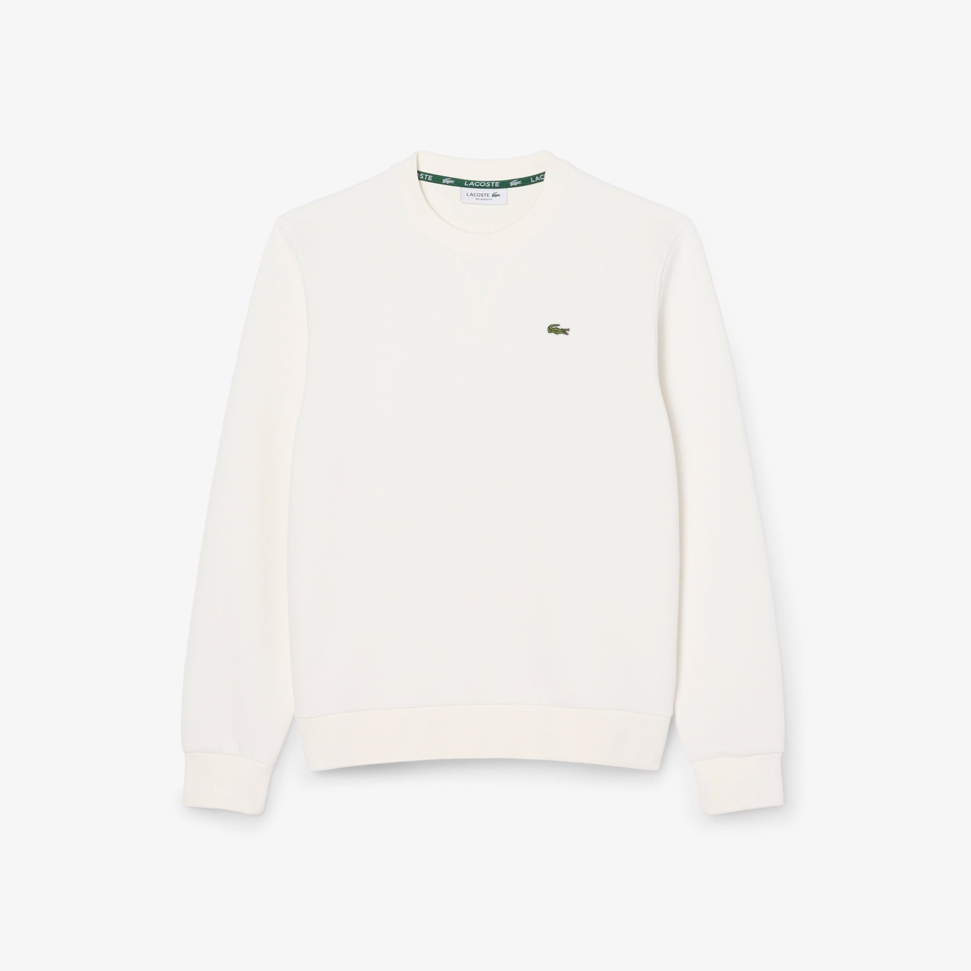 Kadın Relaxed Fit Bisiklet Yaka Krem Sweatshirt