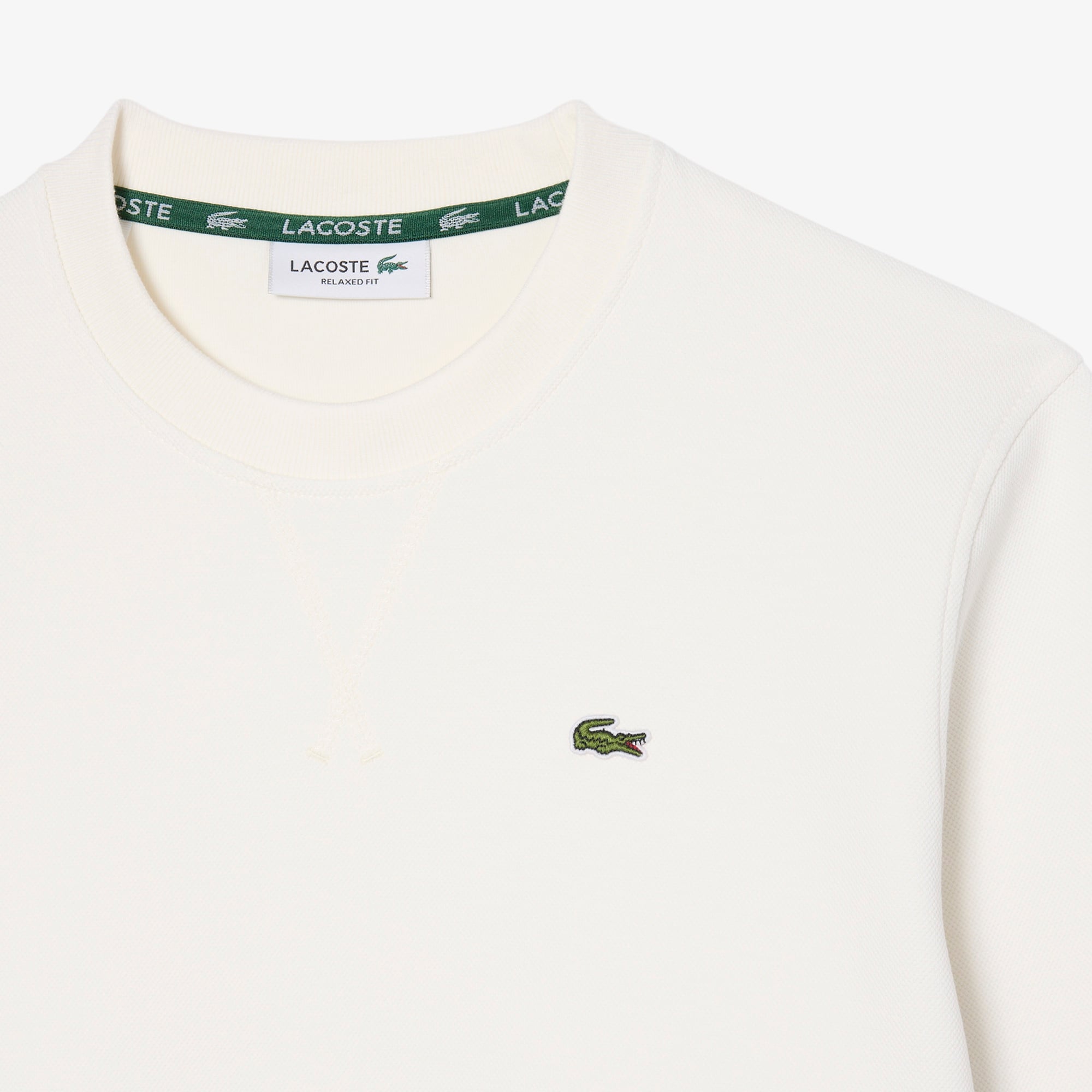 Kadın Relaxed Fit Bisiklet Yaka Krem Sweatshirt