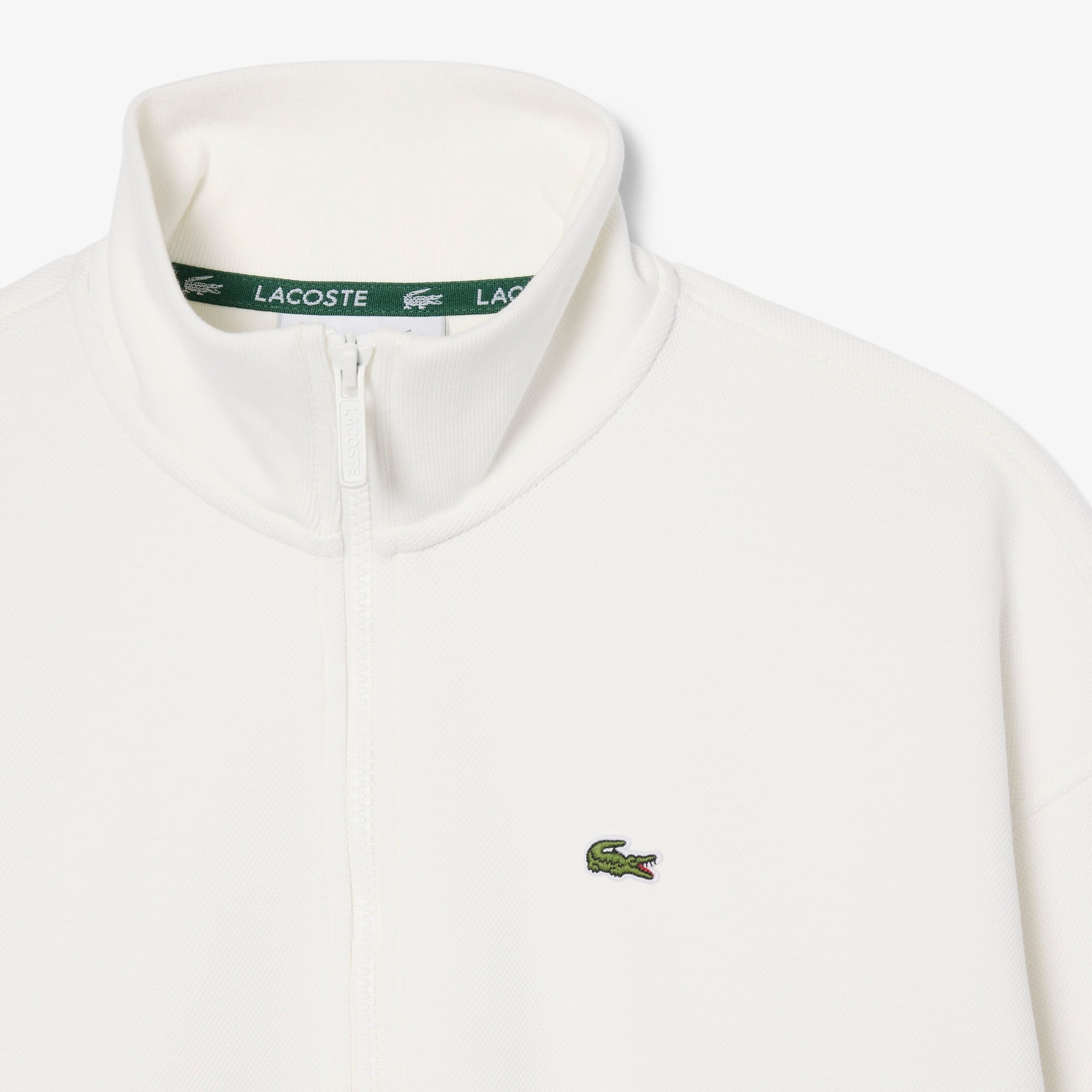 Kadın Relaxed Fit Yarım Fermuarlı Krem Sweatshirt