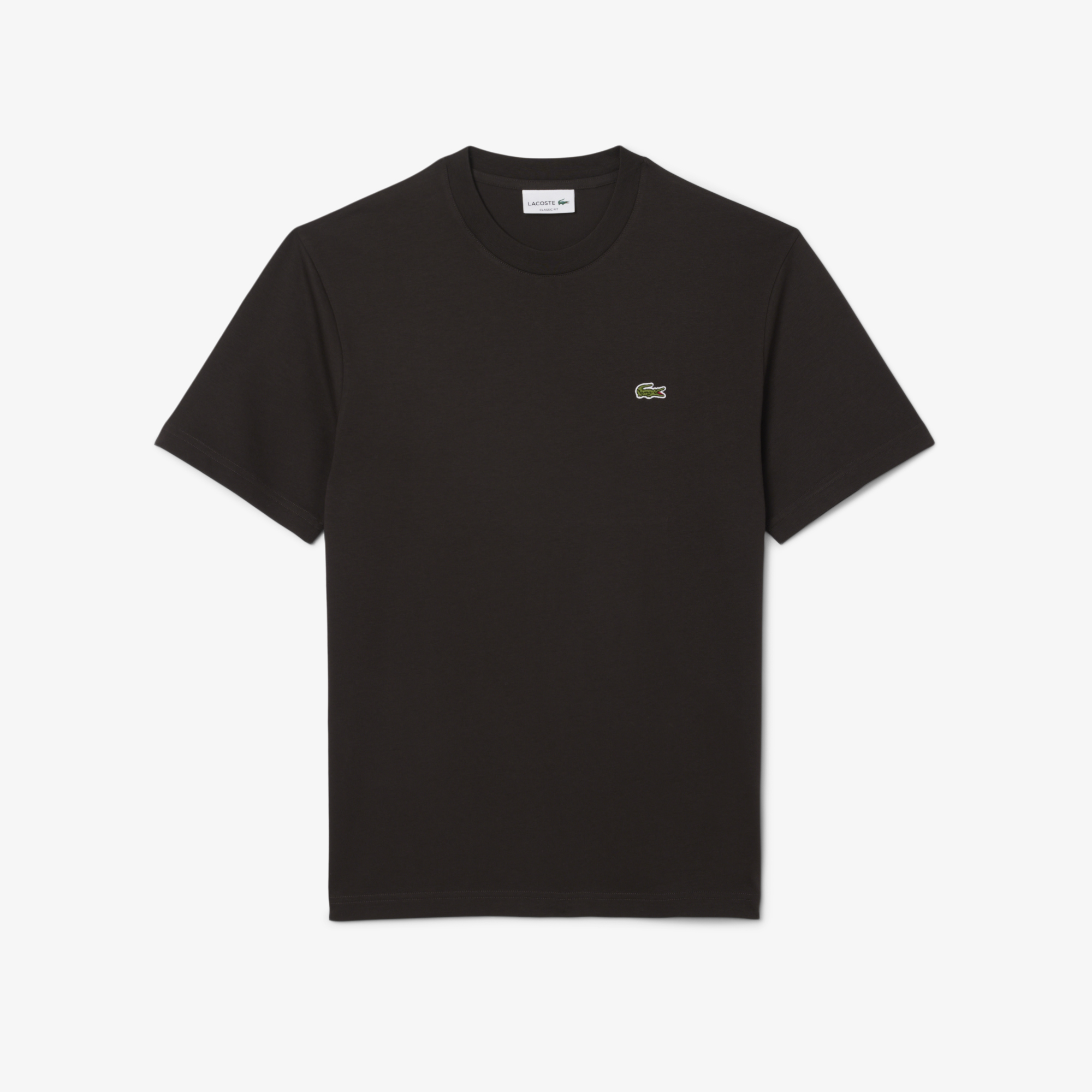 Lacoste Erkek Classic Fit Bisiklet Yaka Kahverengi T-Shirt