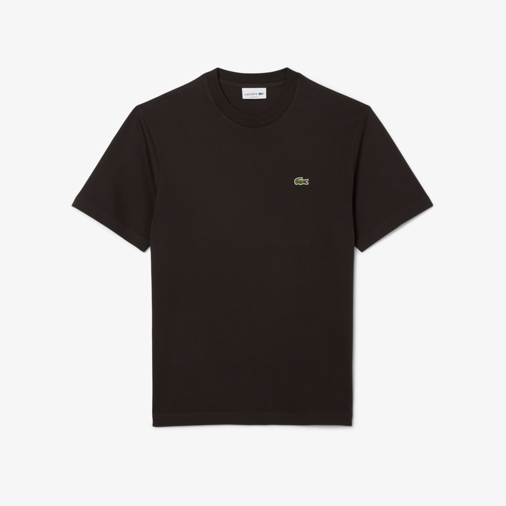 Erkek Classic Fit Bisiklet Yaka Kahverengi T-Shirt