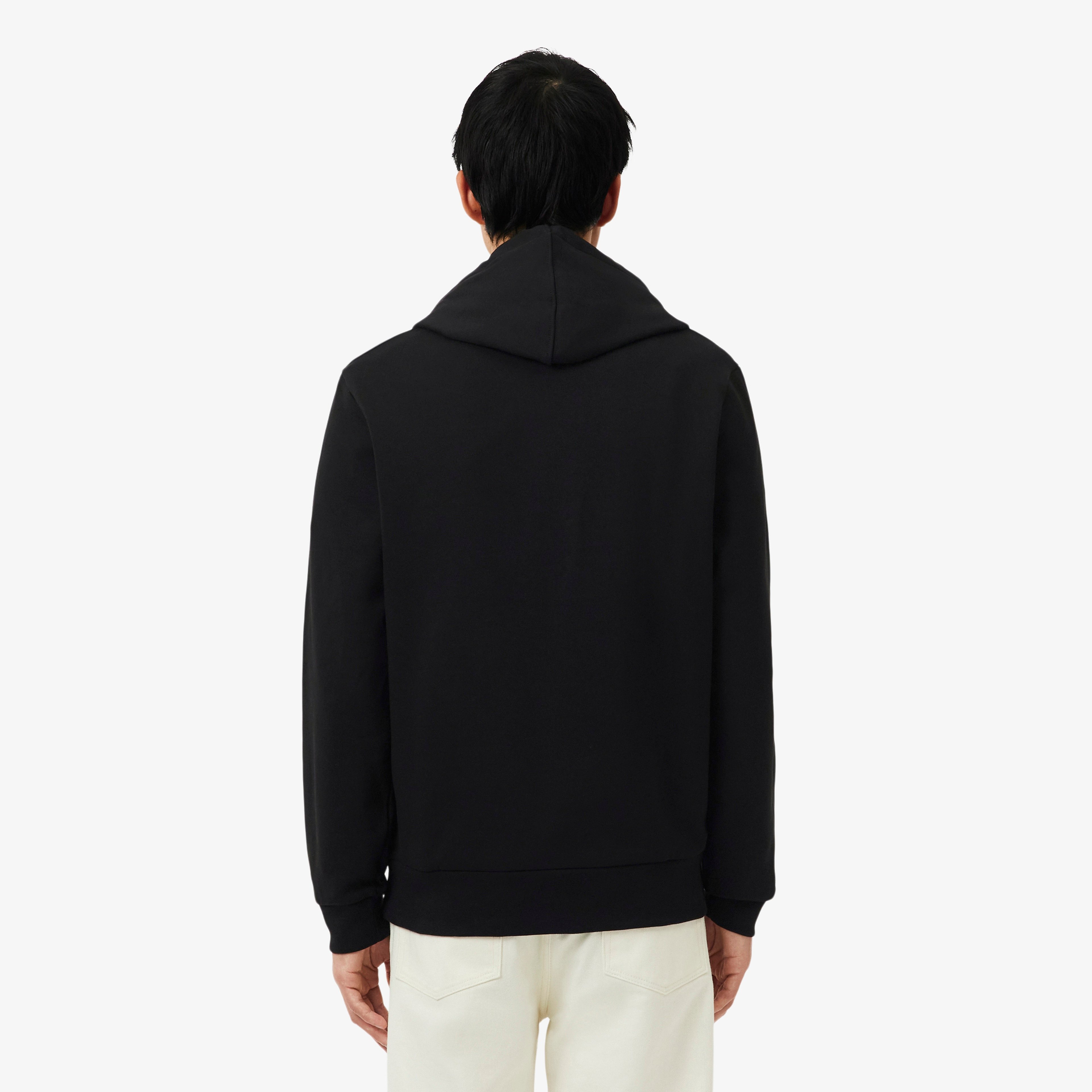 Erkek Classic Fit Kapüşonlu Siyah Sweatshirt Erkek Classic Fit Kapüşonlu Siyah Sweatshirt