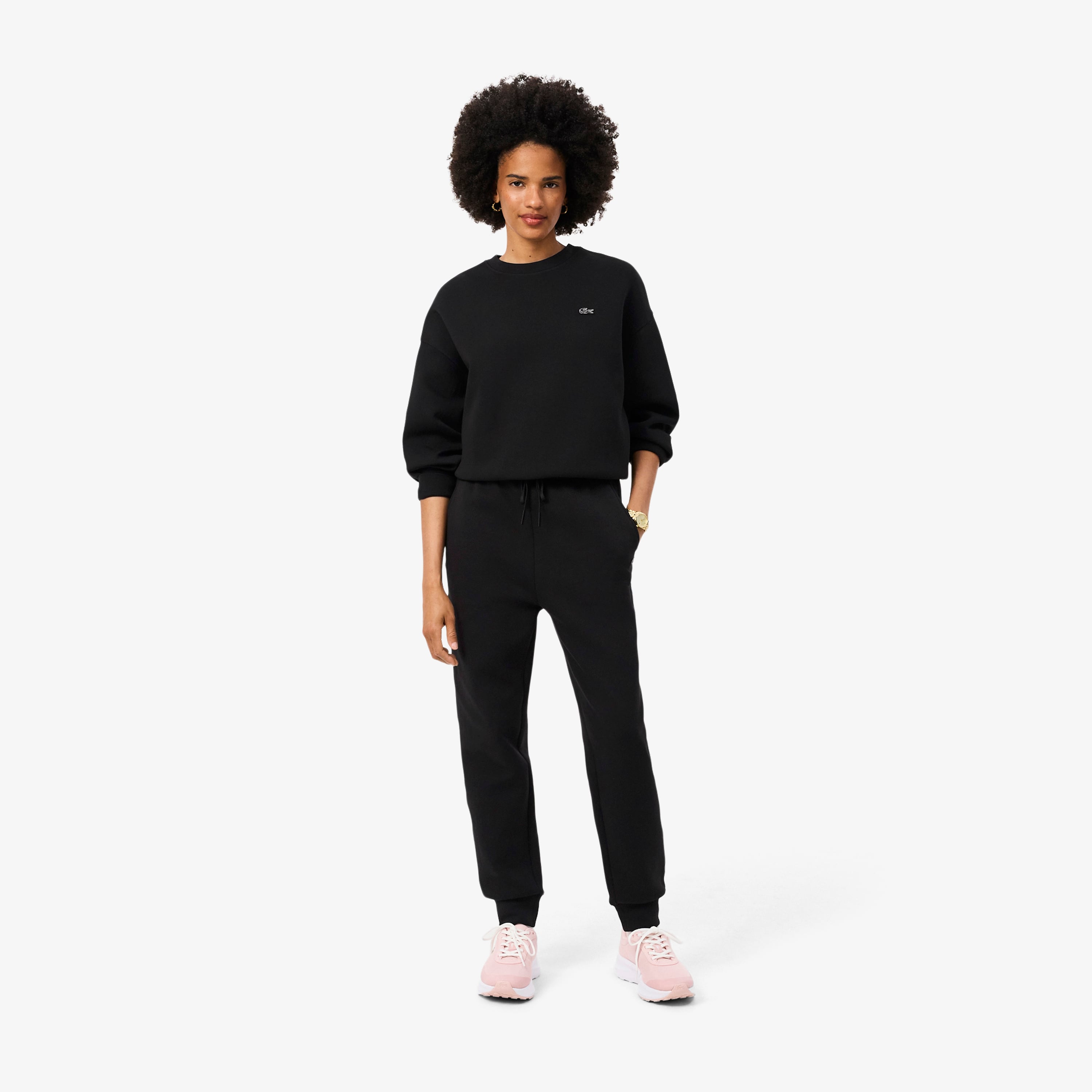 Lacoste Kadın Straight Fit Siyah Eşofman Altı