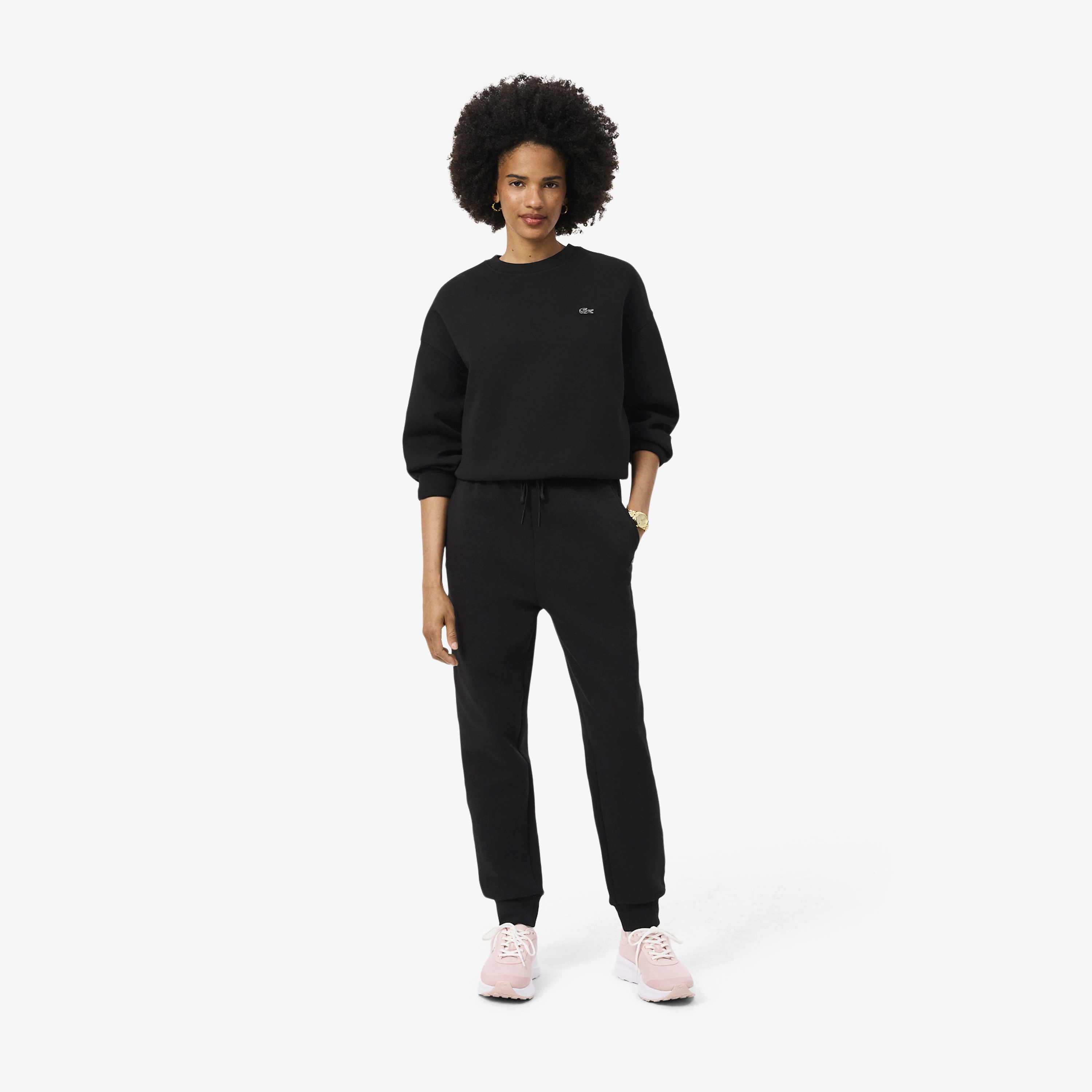Kadın Straight Fit Siyah Eşofman Altı