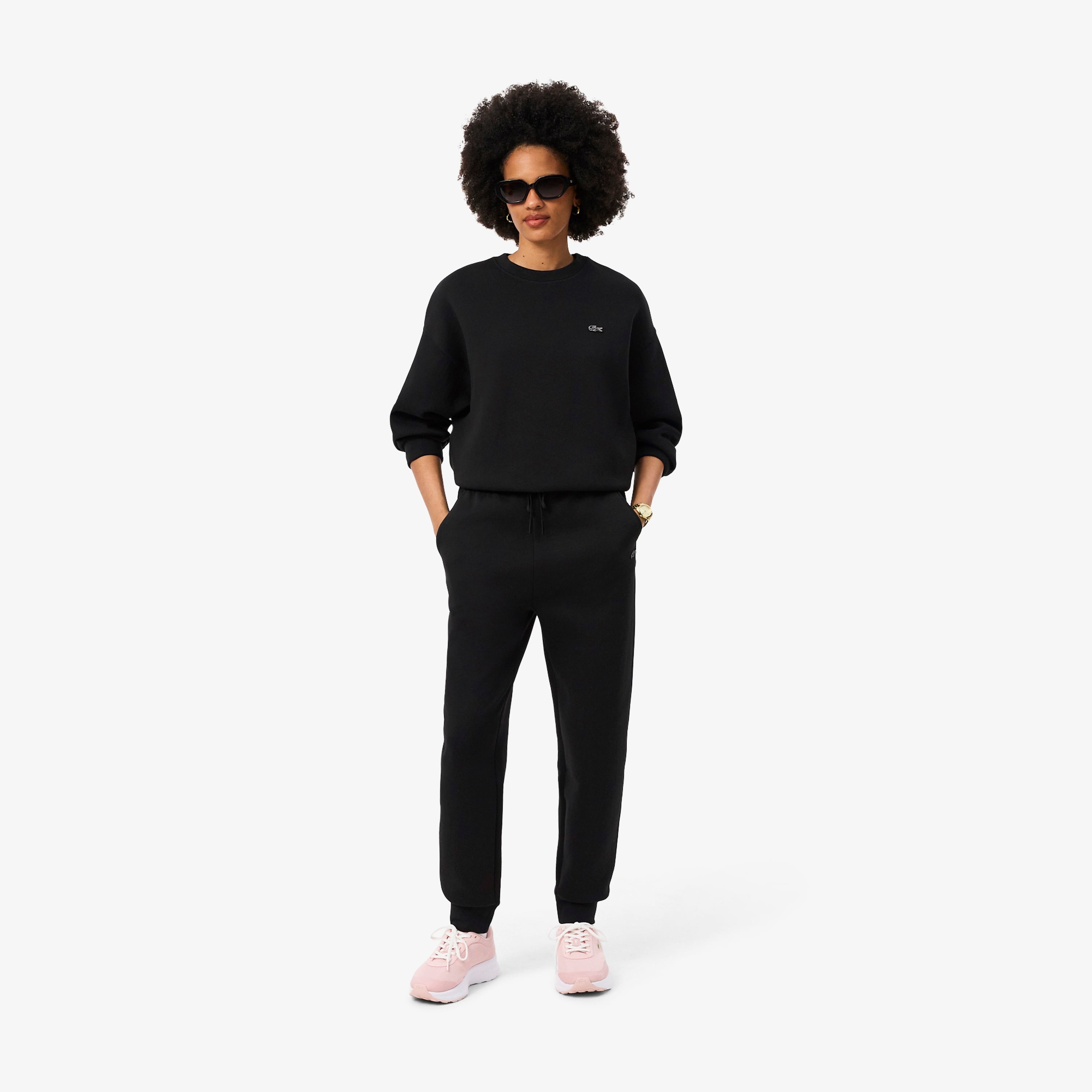 Kadın Straight Fit Siyah Eşofman Altı