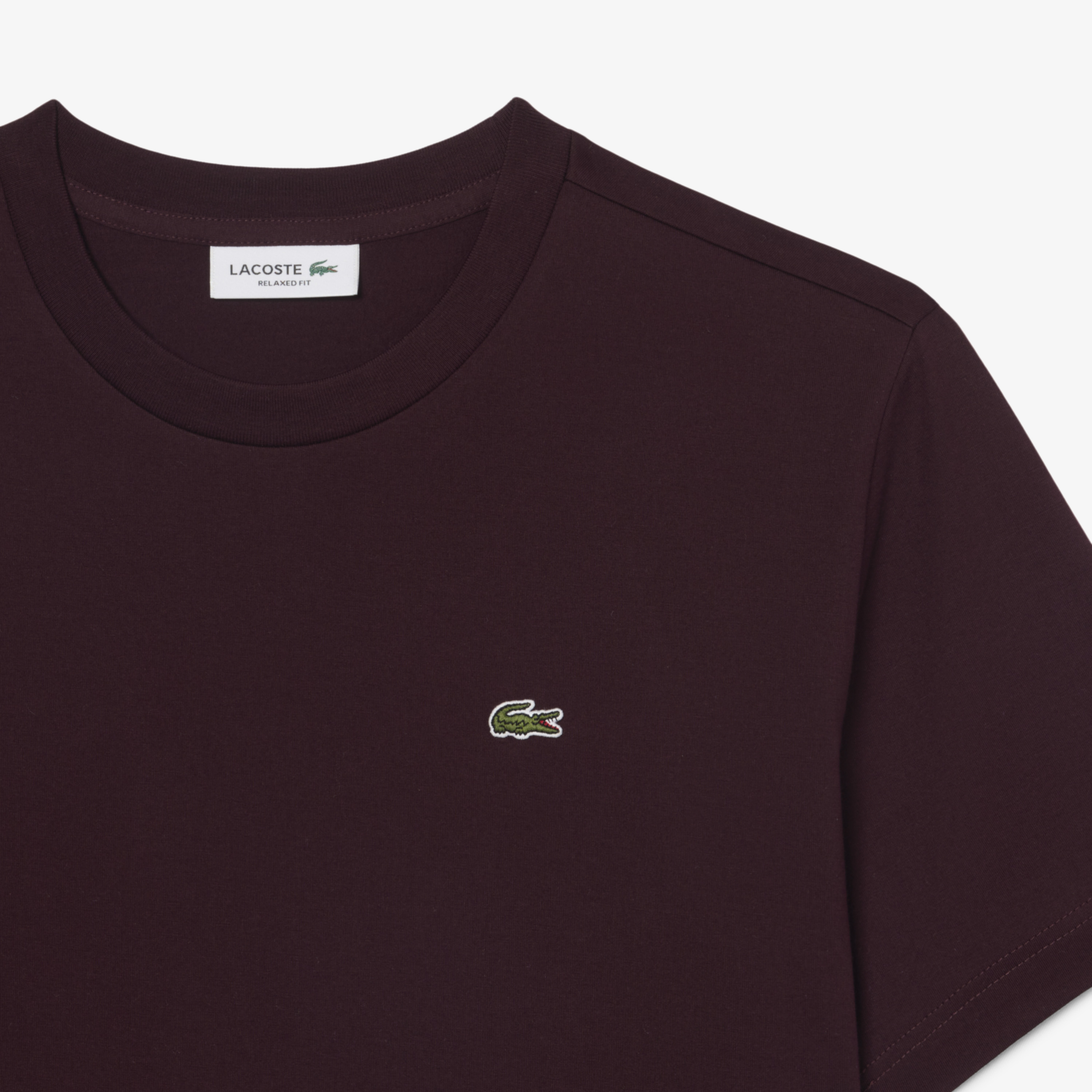 Kadın Relaxed Fit Bisiklet Yaka Bordo T-Shirt Kadın Relaxed Fit Bisiklet Yaka Bordo T-Shirt