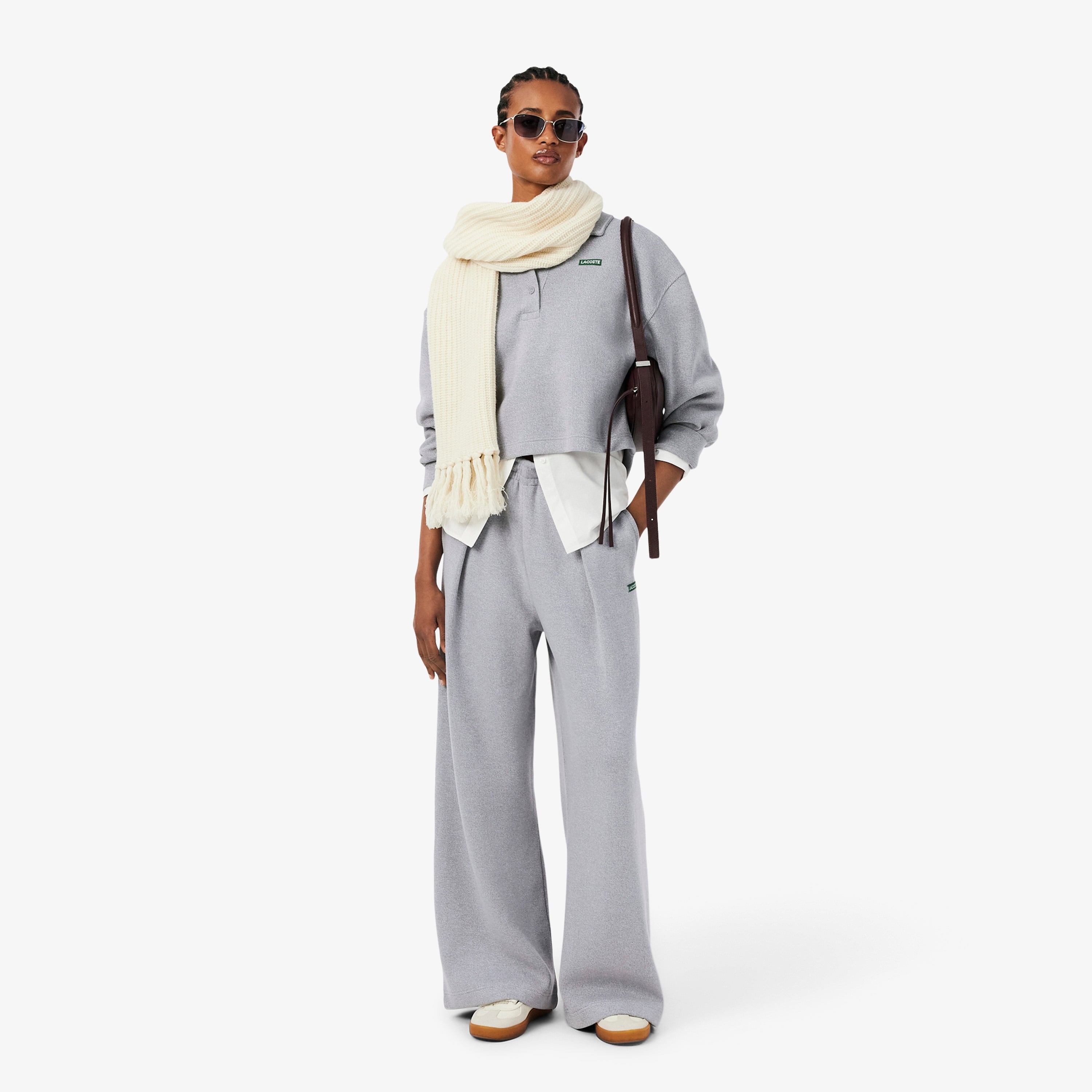 Kadın Flare Fit Gri Eşofman Altı