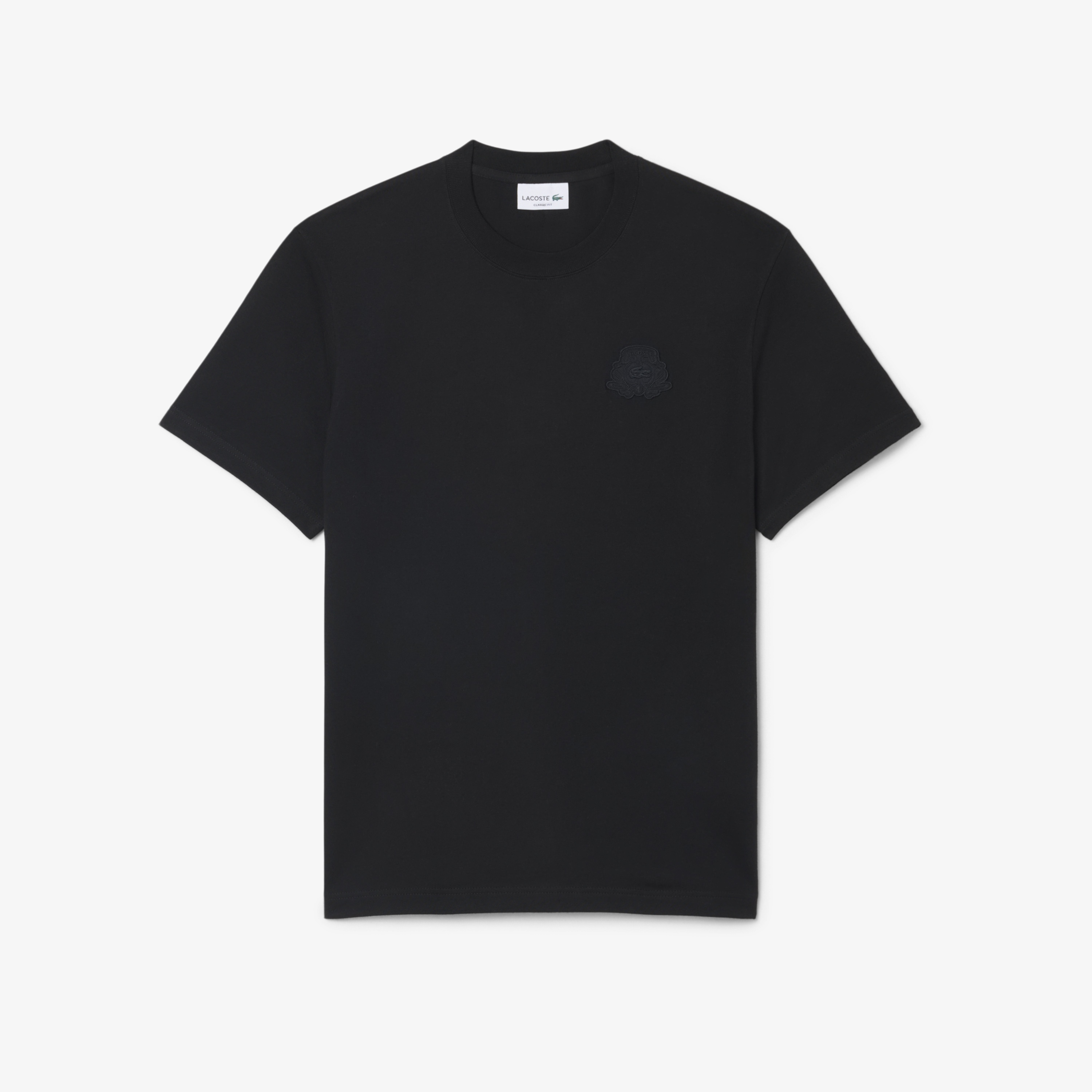 Erkek Classic Fit Bisiklet Yaka Siyah T-Shirt
