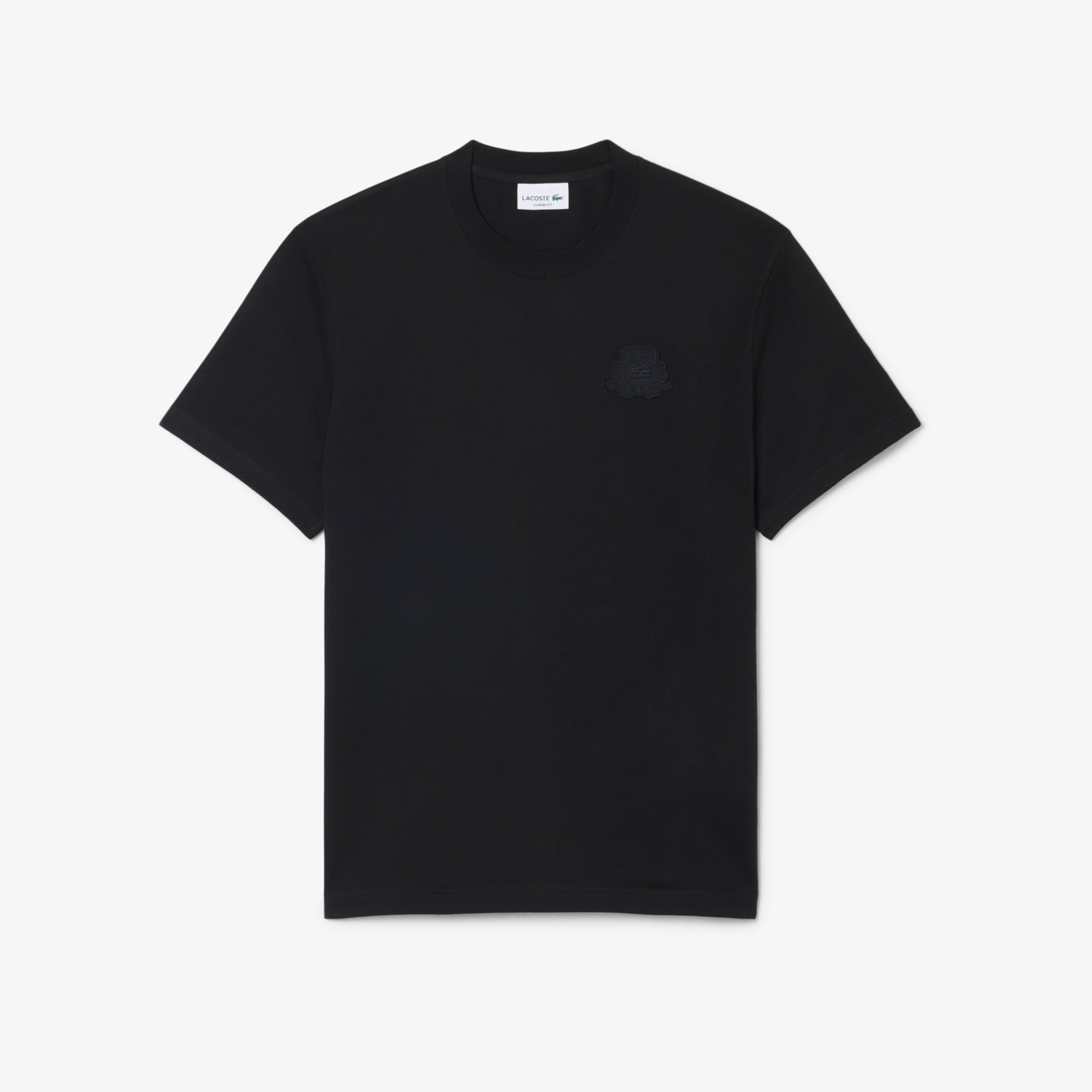 Erkek Classic Fit Bisiklet Yaka Siyah T-Shirt Erkek Classic Fit Bisiklet Yaka Siyah T-Shirt