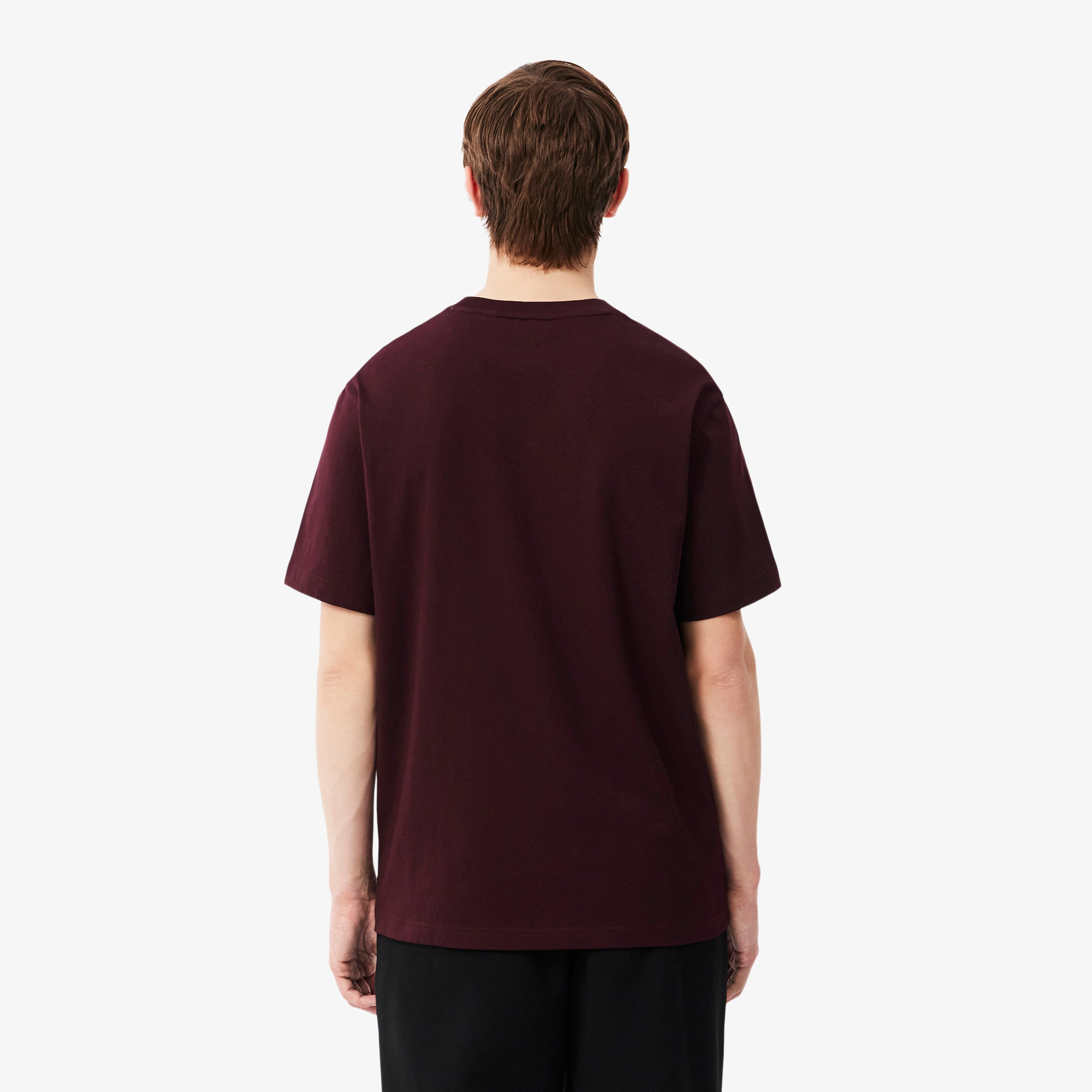 Erkek Classic Fit Bisiklet Yaka Bordo T-Shirt Erkek Classic Fit Bisiklet Yaka Bordo T-Shirt