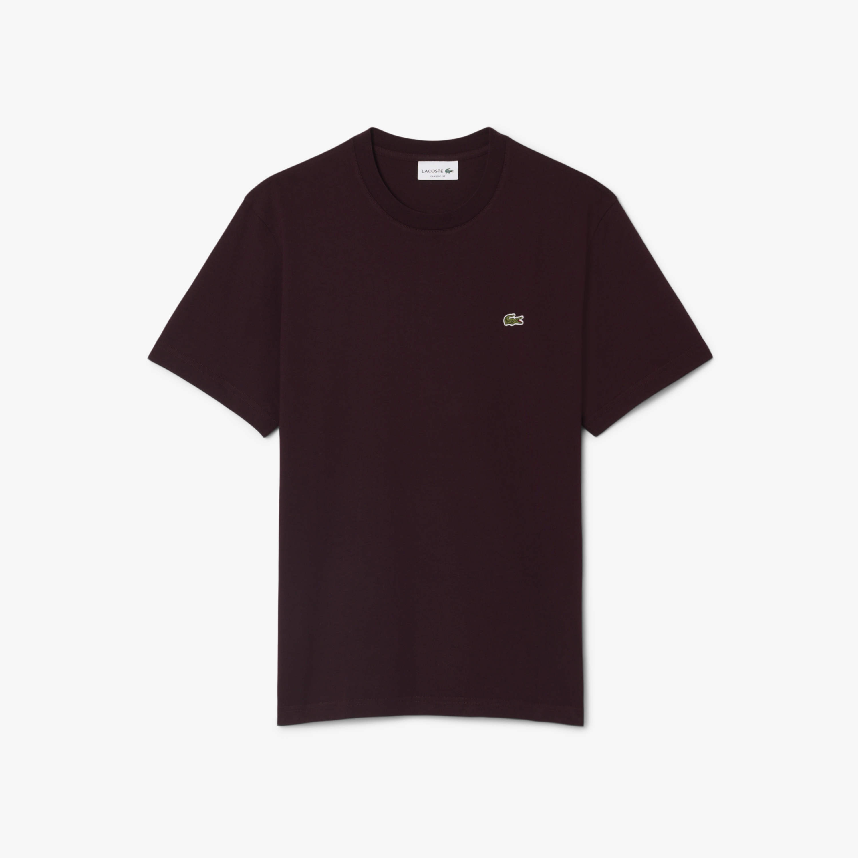 Erkek Classic Fit Bisiklet Yaka Bordo T-Shirt