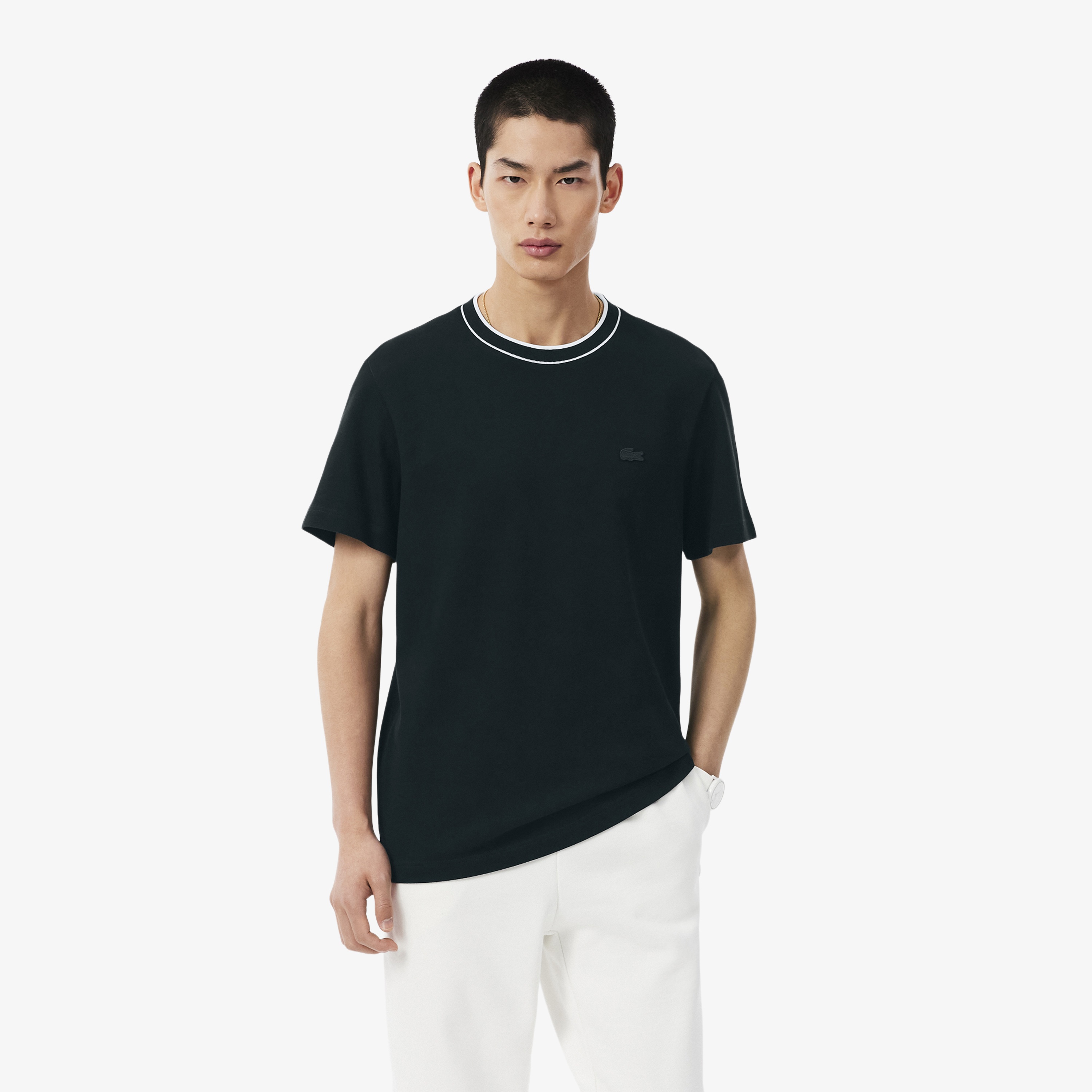 Erkek Regular Fit Bisiklet Yaka Lacivert T-Shirt