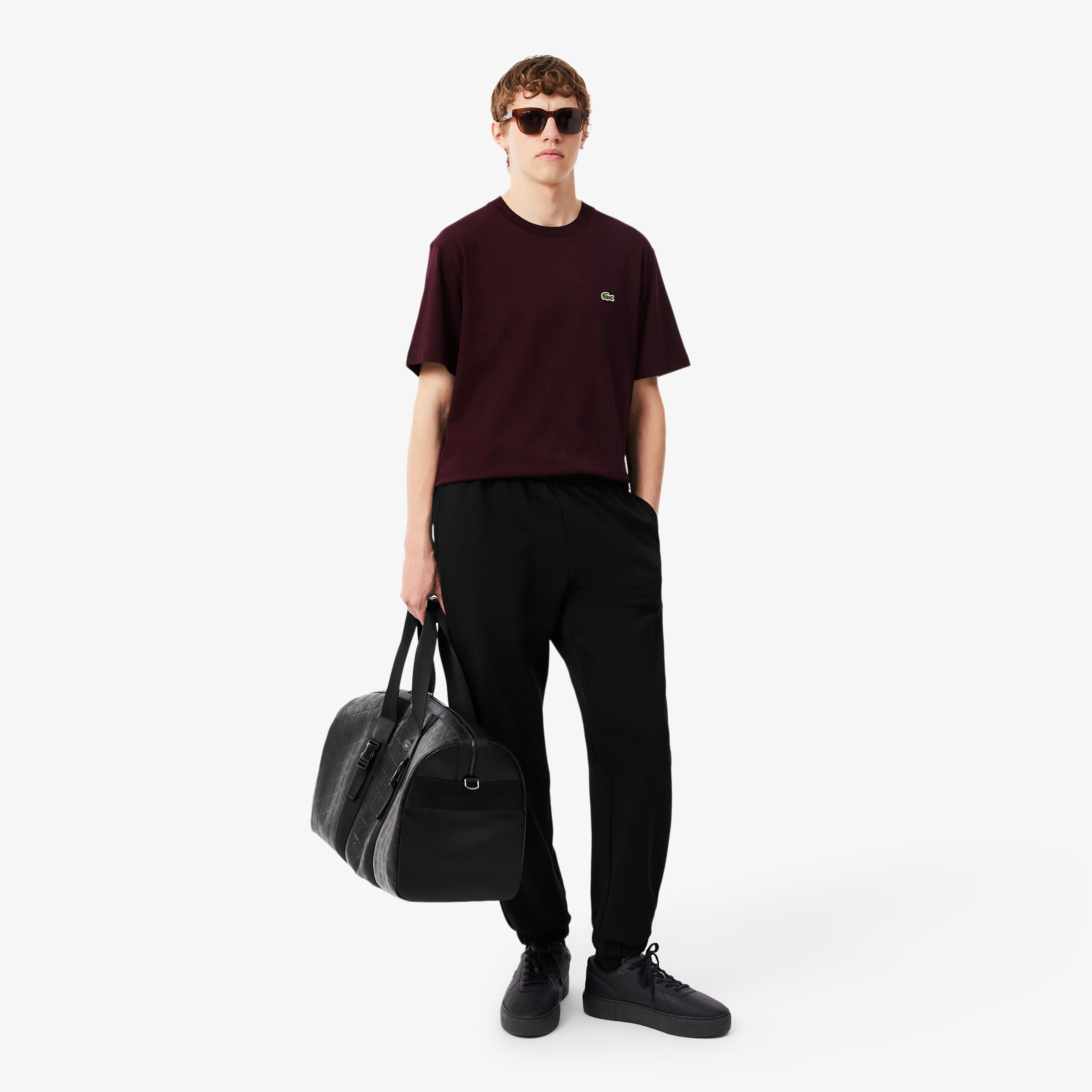 Erkek Classic Fit Bisiklet Yaka Bordo T-Shirt Erkek Classic Fit Bisiklet Yaka Bordo T-Shirt