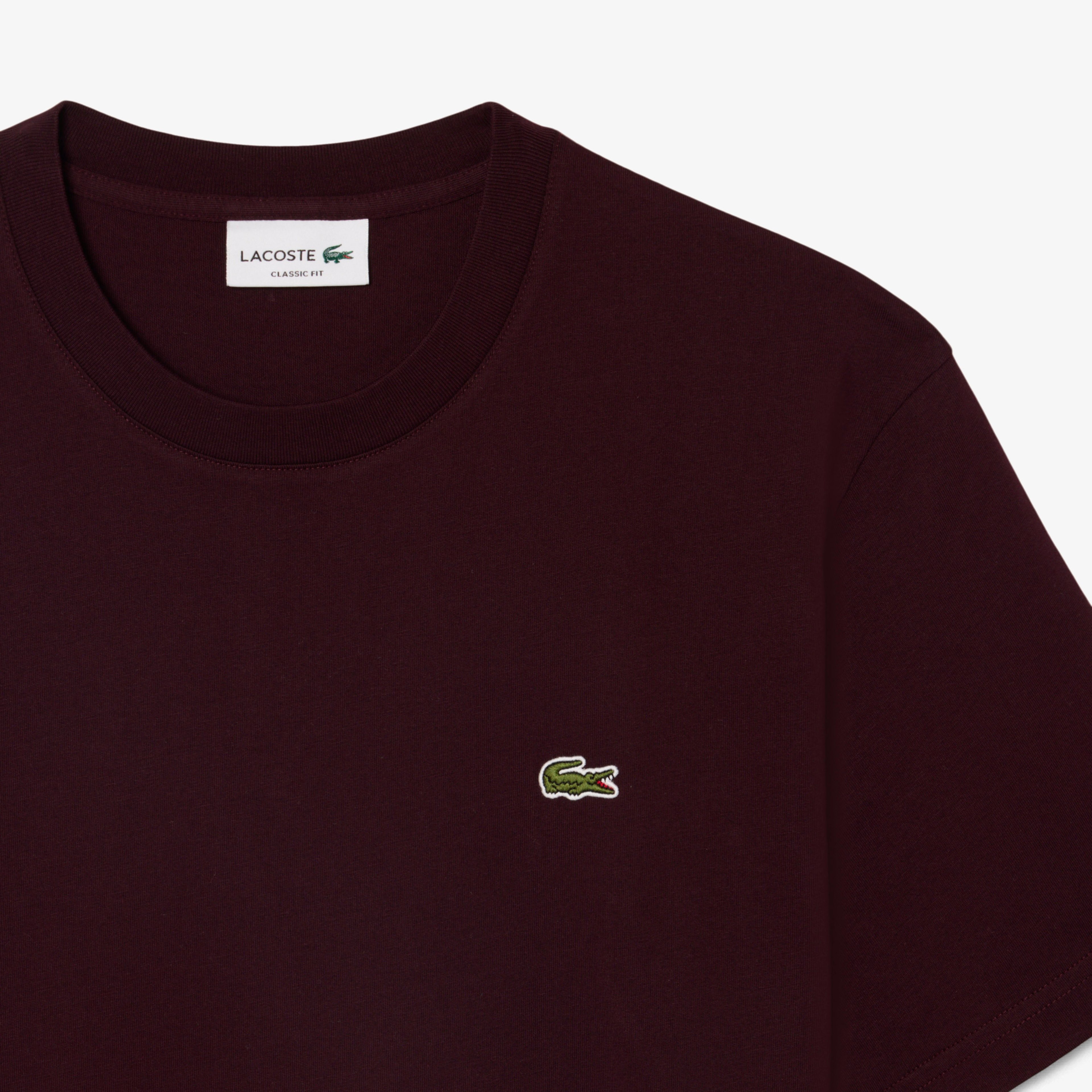 Erkek Classic Fit Bisiklet Yaka Bordo T-Shirt Erkek Classic Fit Bisiklet Yaka Bordo T-Shirt